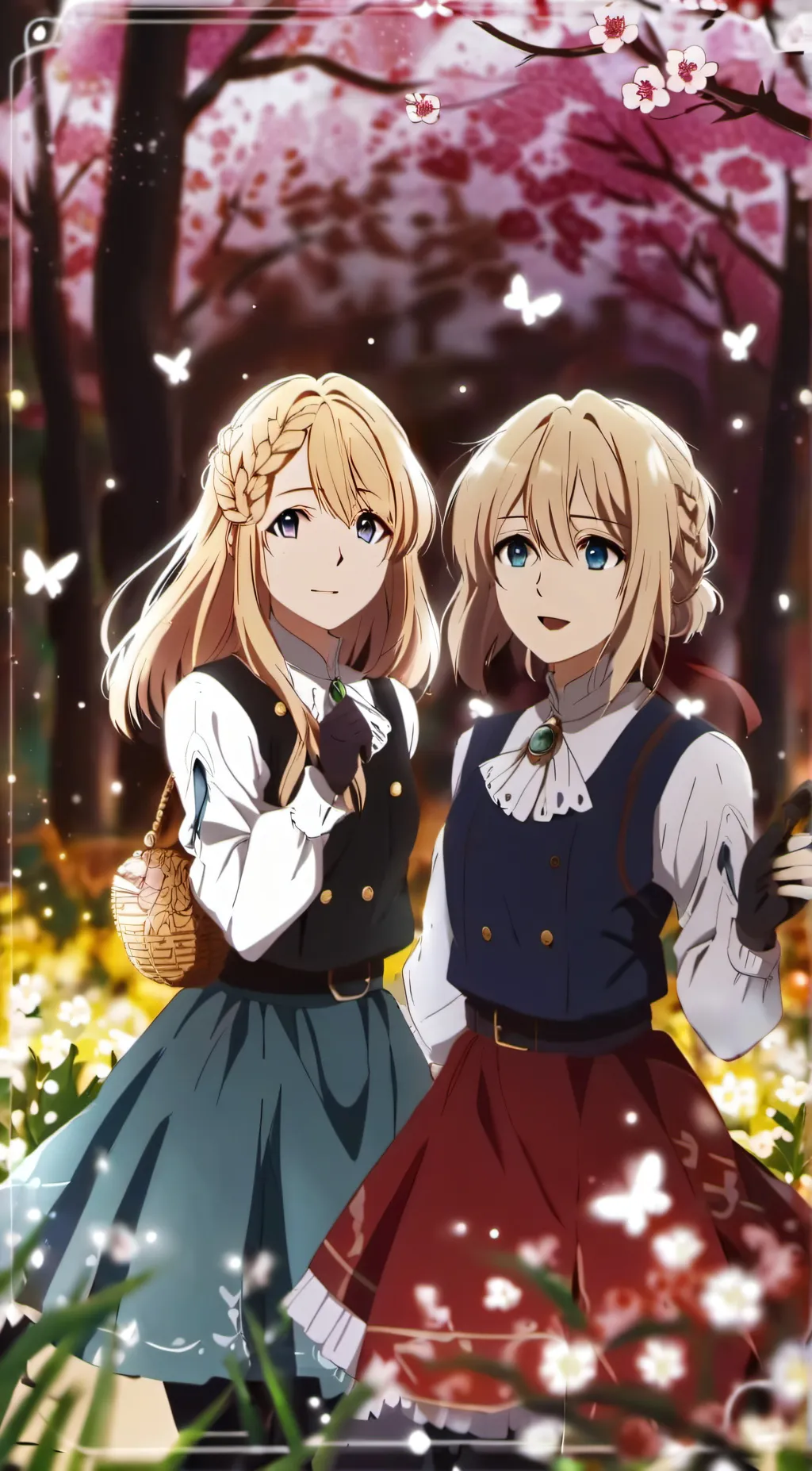 ai character: Sirah and Katie background