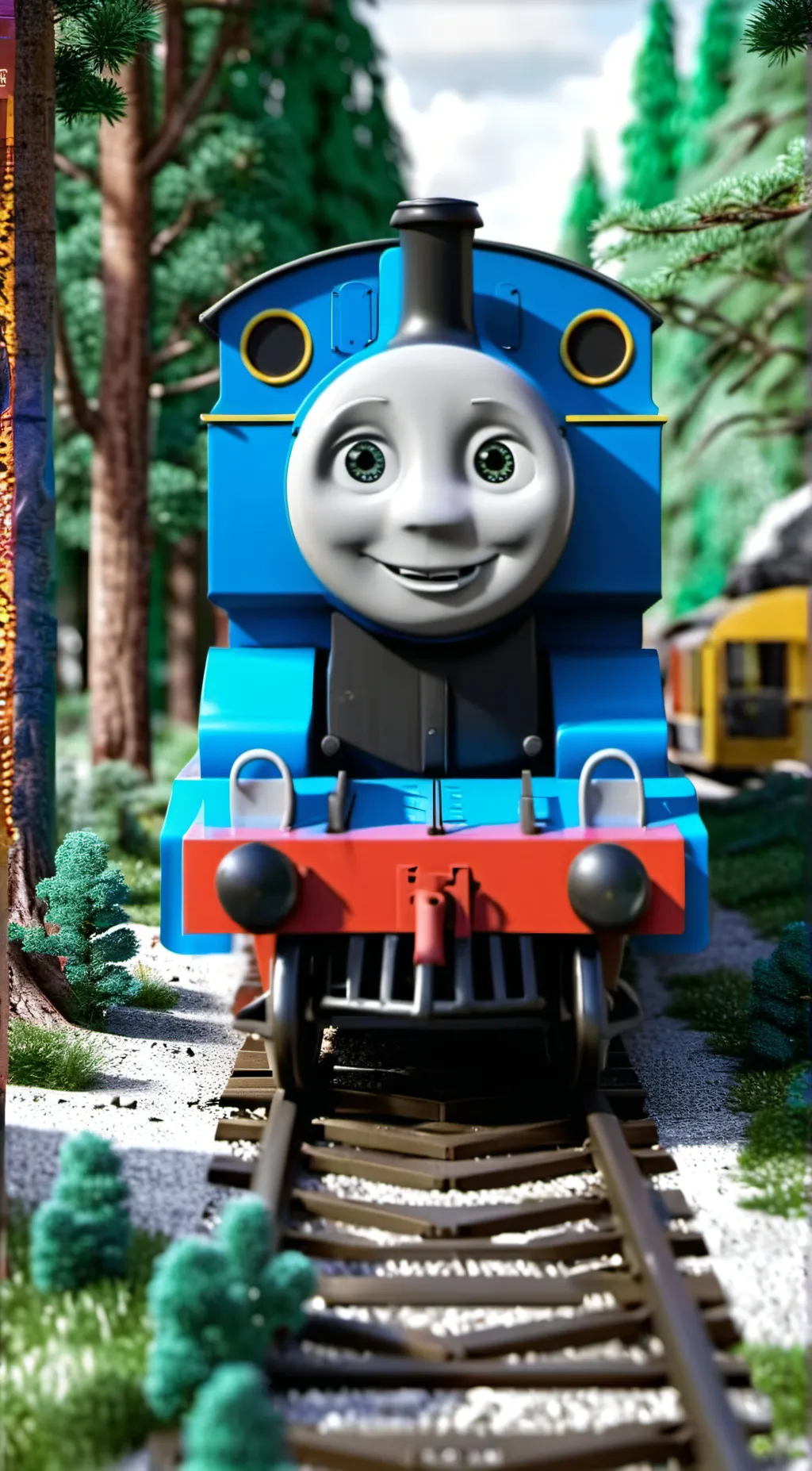 ai character: Thomas the train background