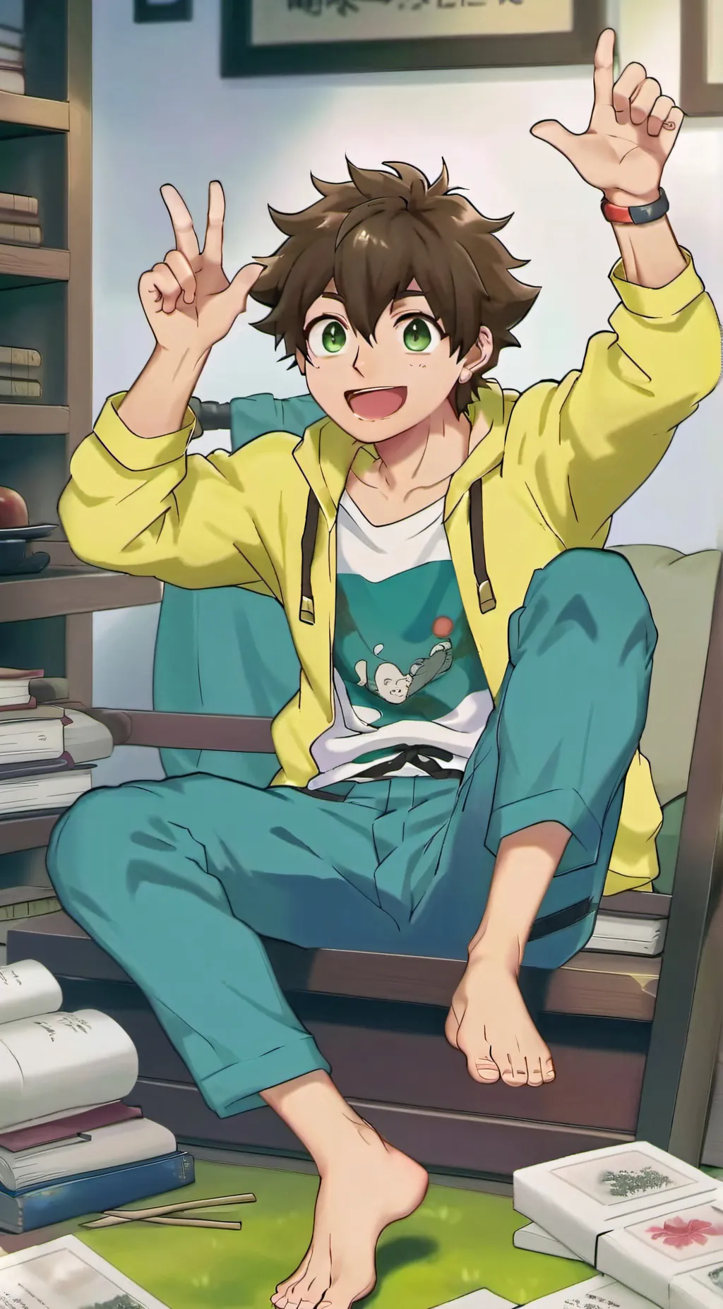 ai character: keitaro background