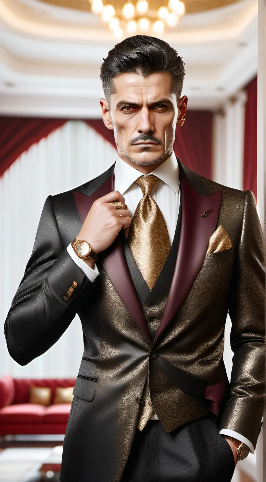 ai character: Dustin  background