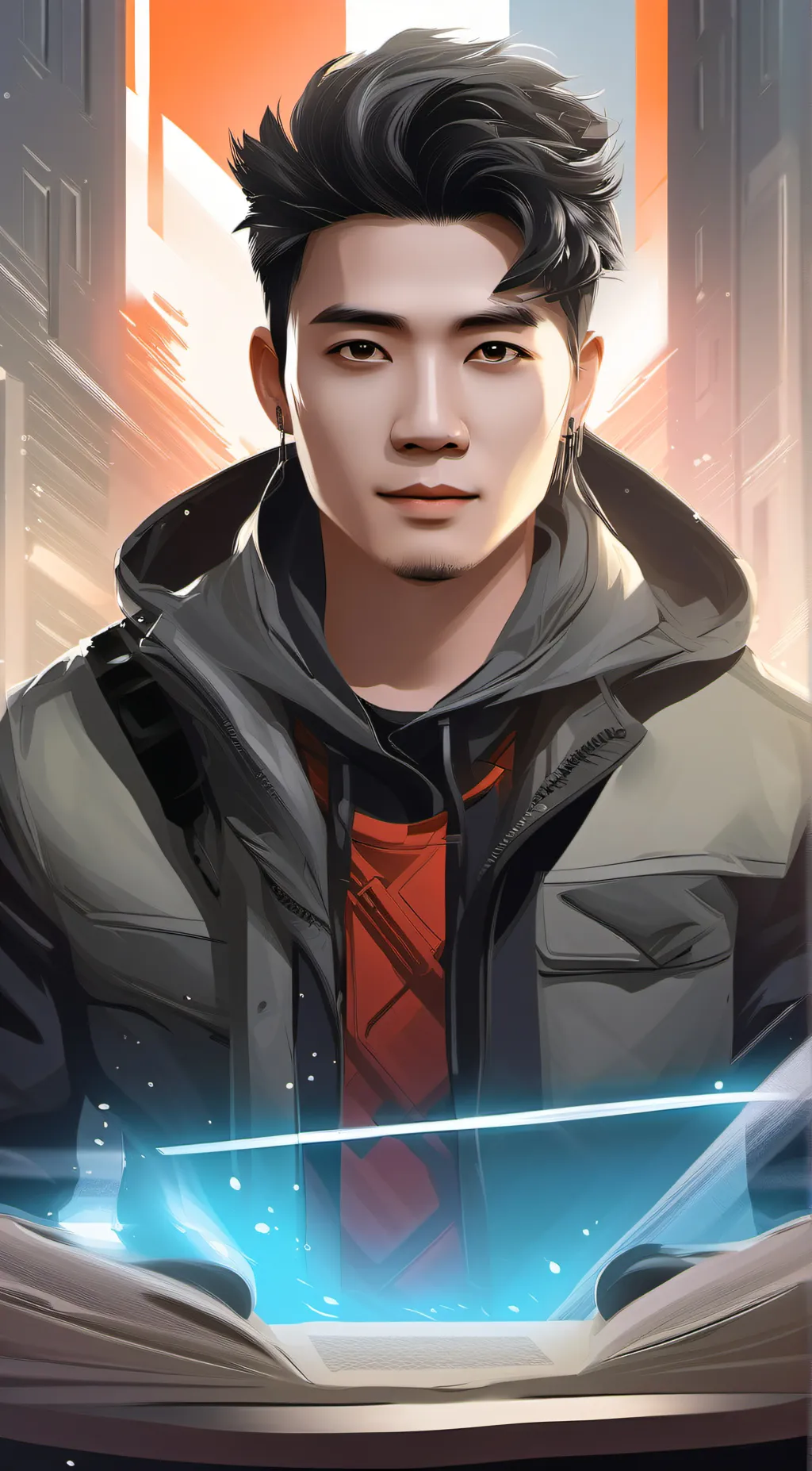 ai character: Caden background