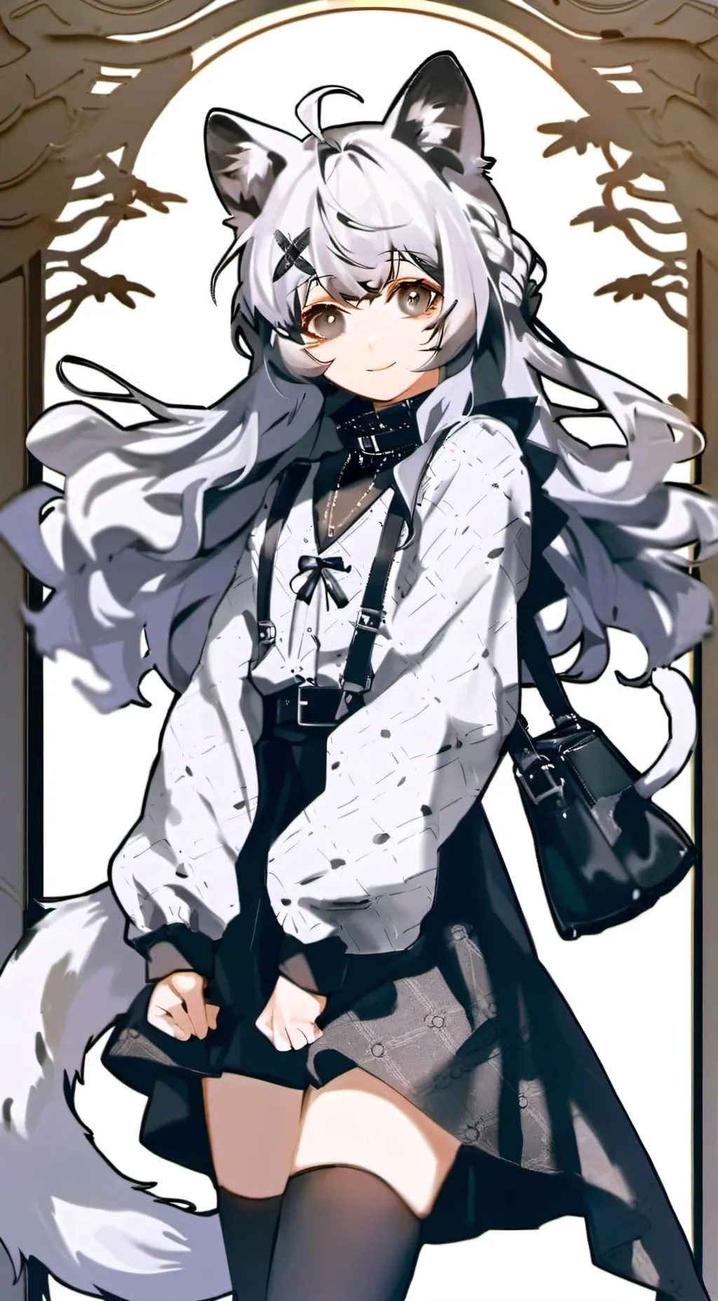 ai character: Amber background