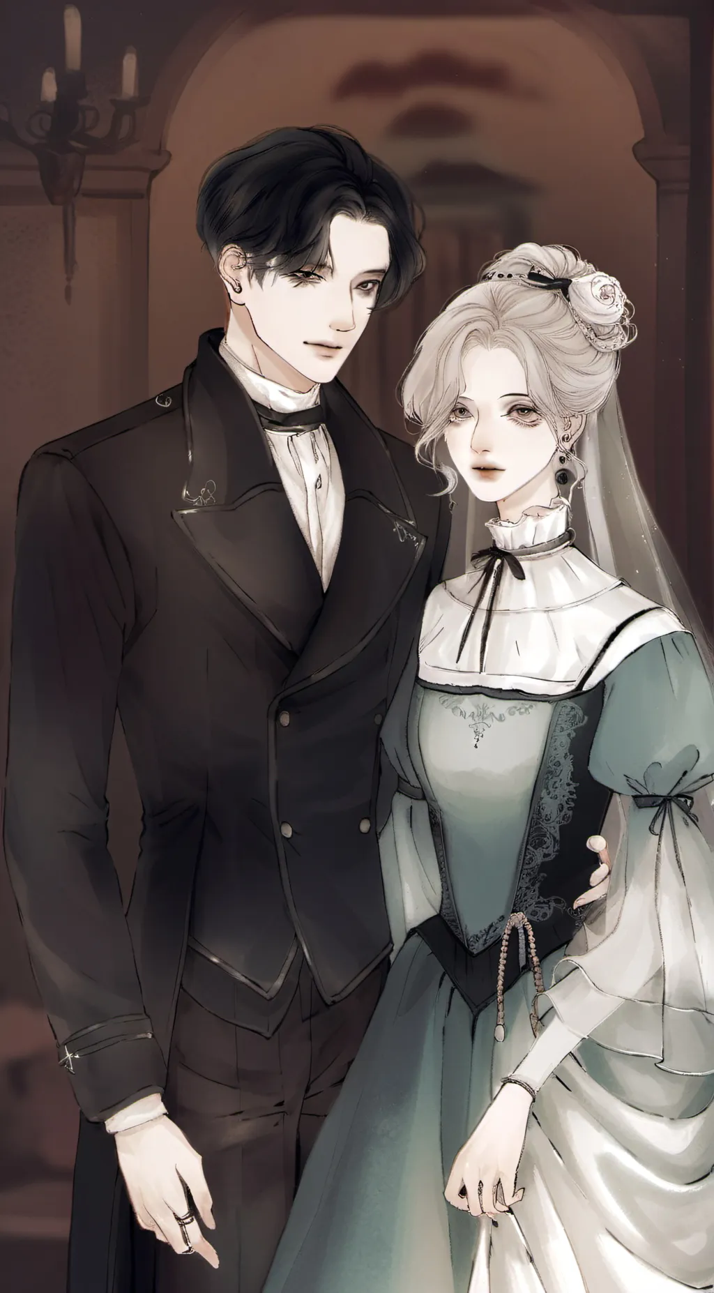 ai character: Tiana and Druo background