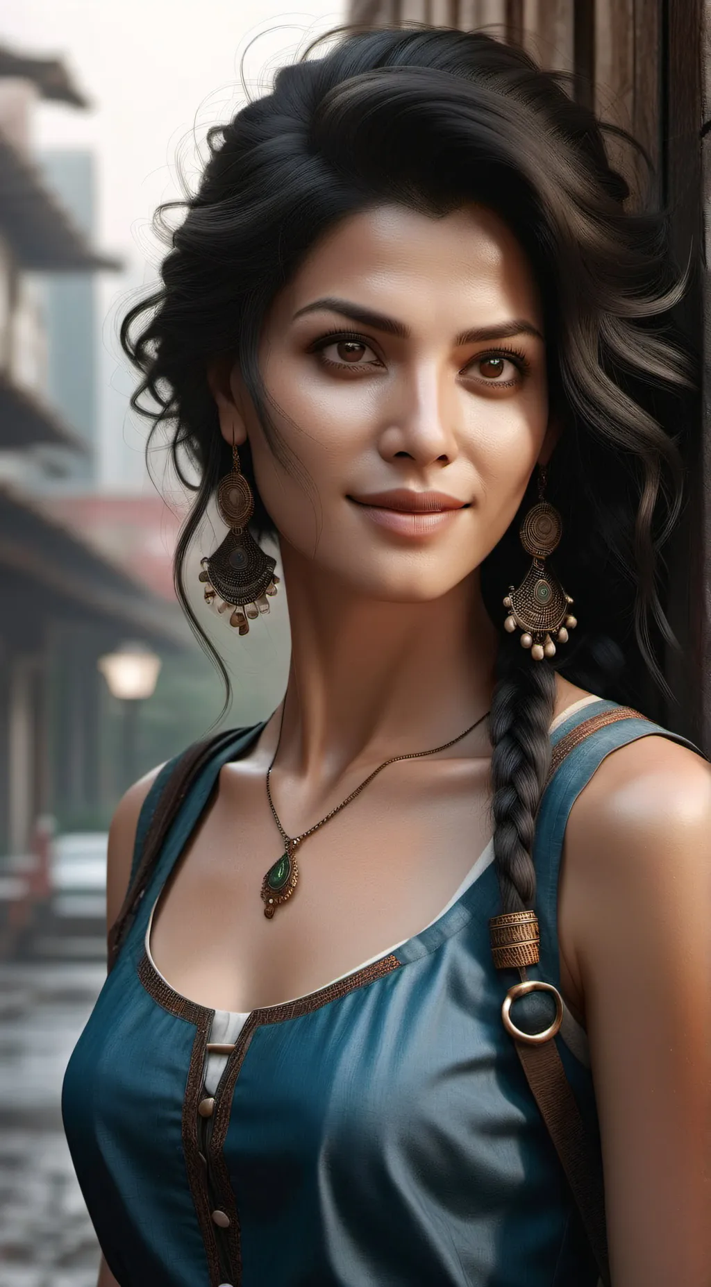 ai character: ella background