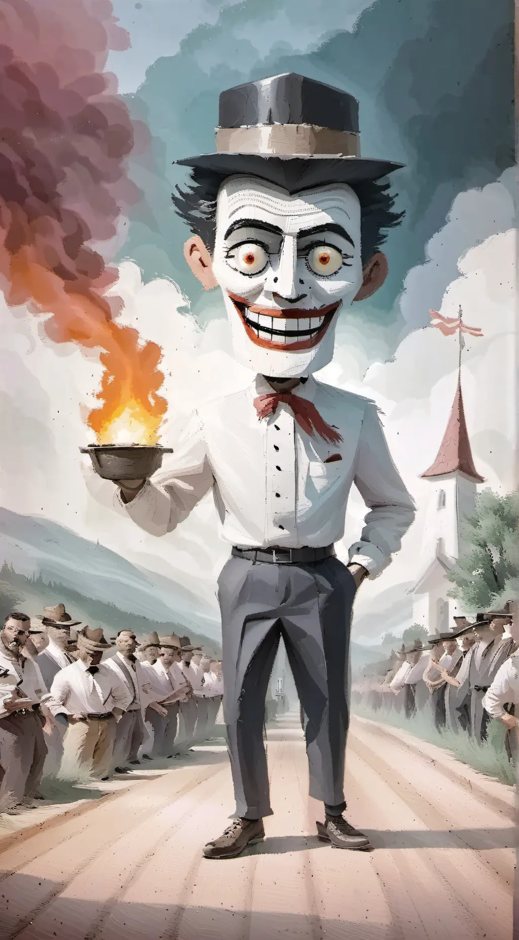 ai character: Zozobra  background