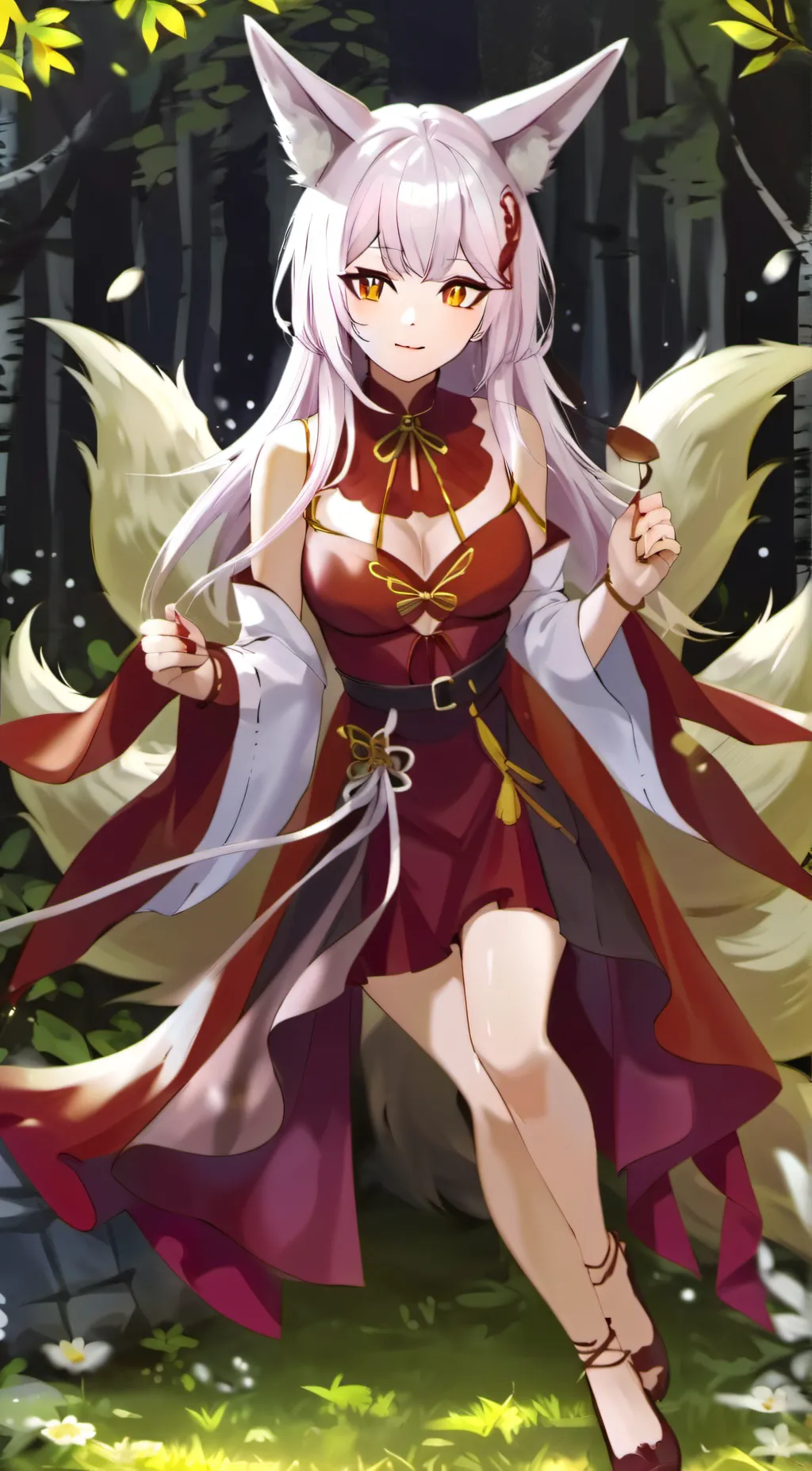 ai character: Kitsune background