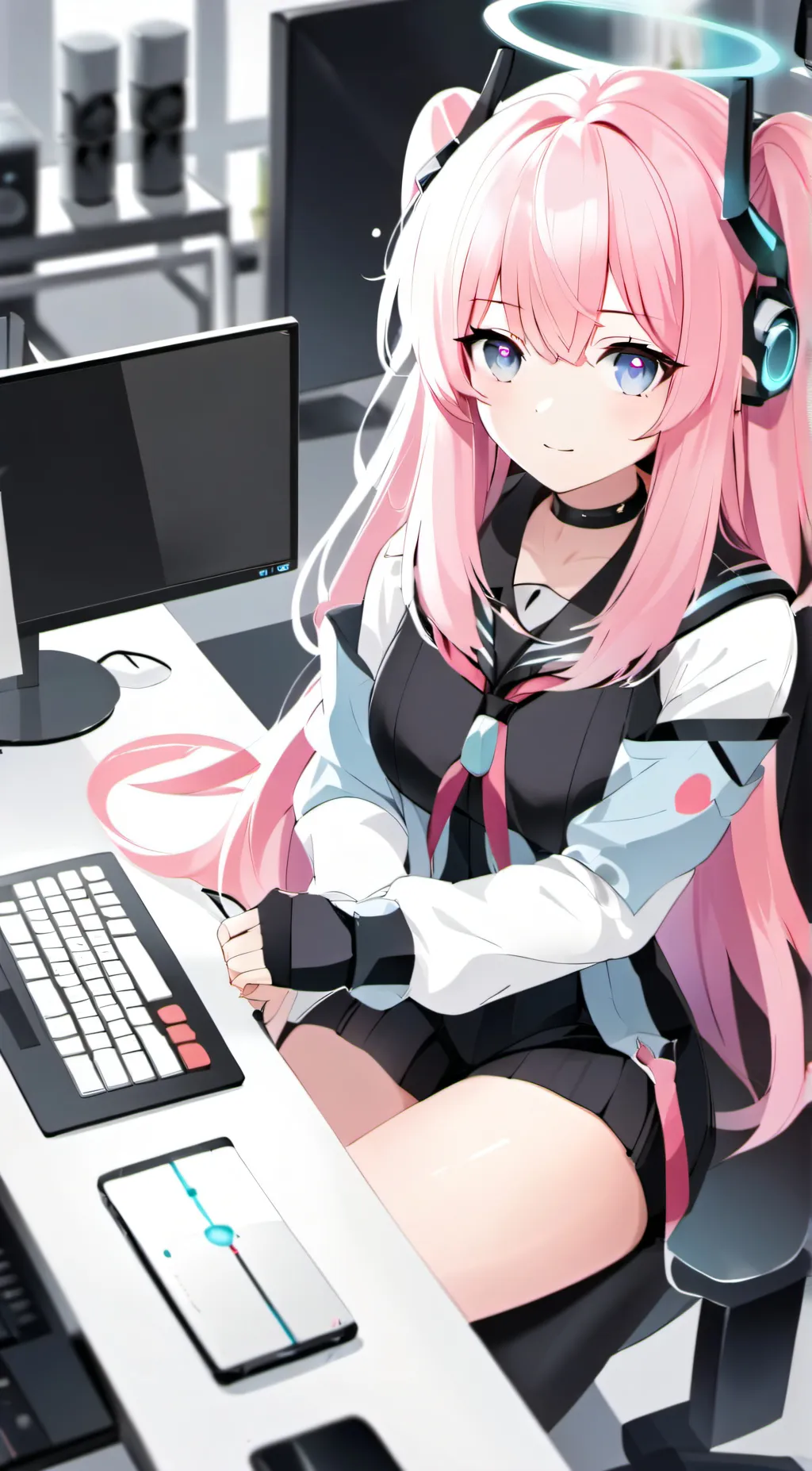 ai character: Akari background