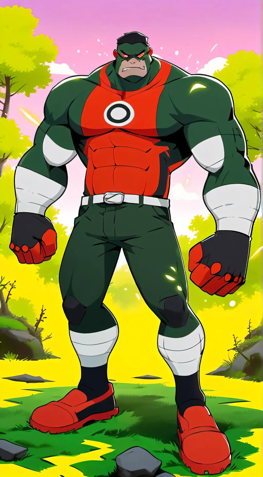 ai character: quad smake background