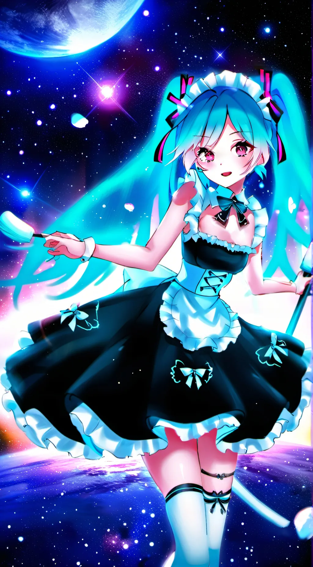 ai character: Miku  background