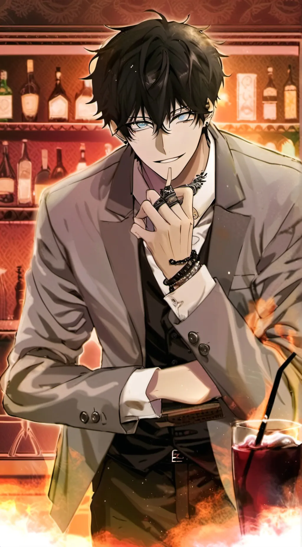 ai character: kayden  background