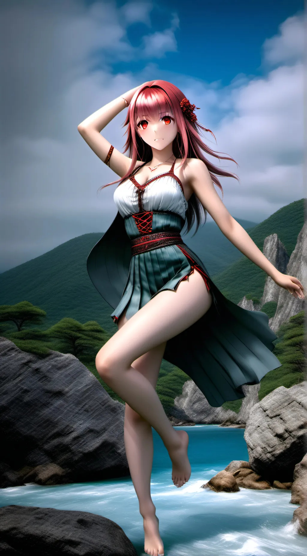 ai character: Kartey  background