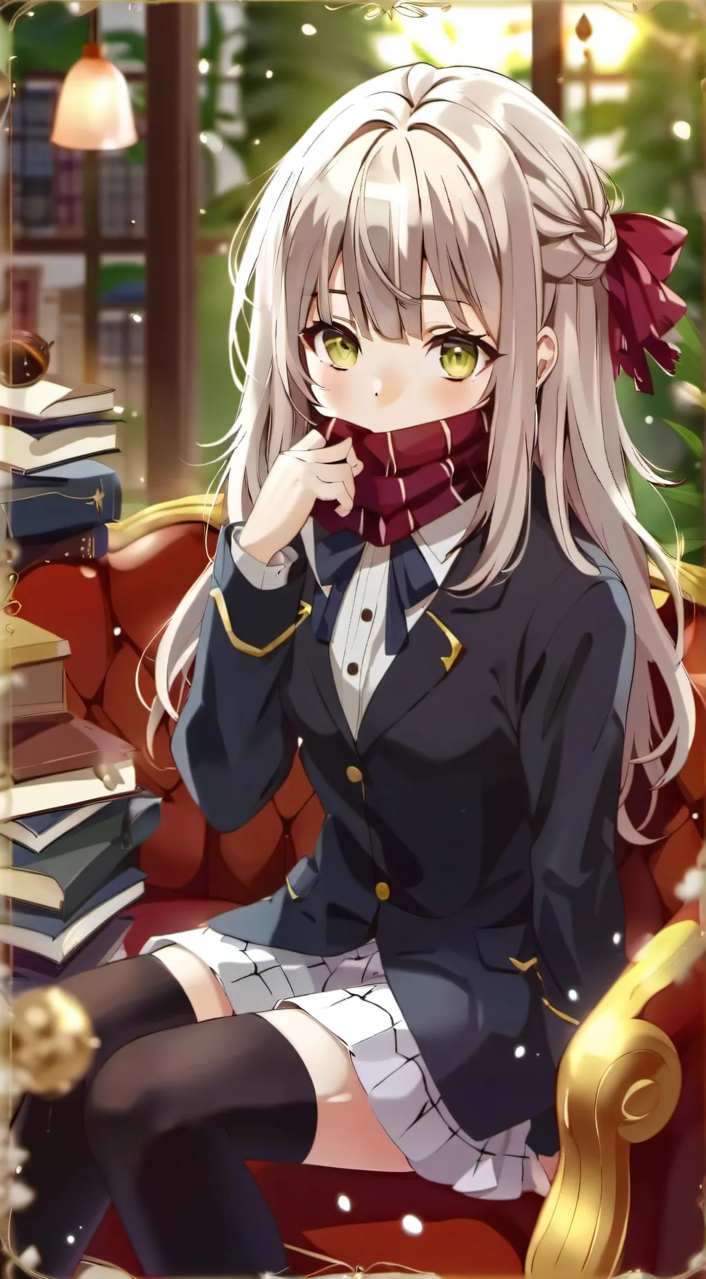 ai character: crystal background