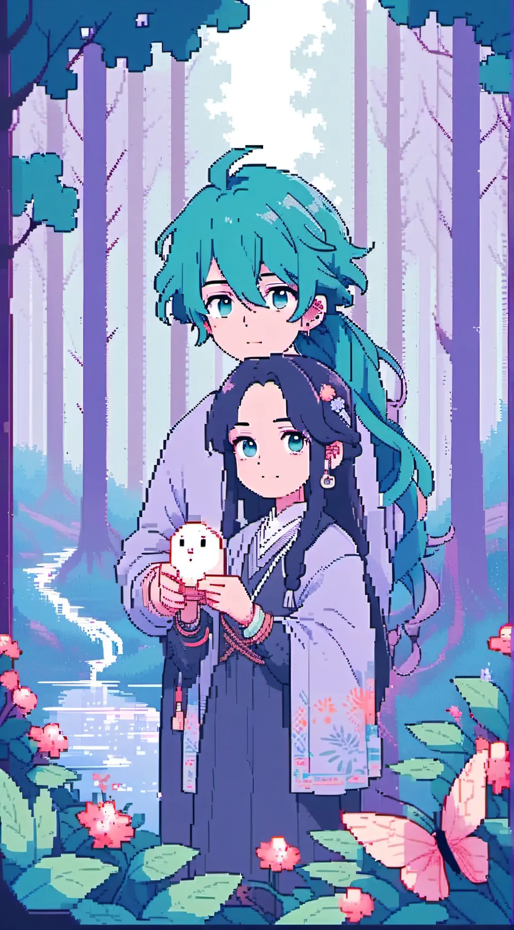 ai character: EMANUEL + EMIKO background