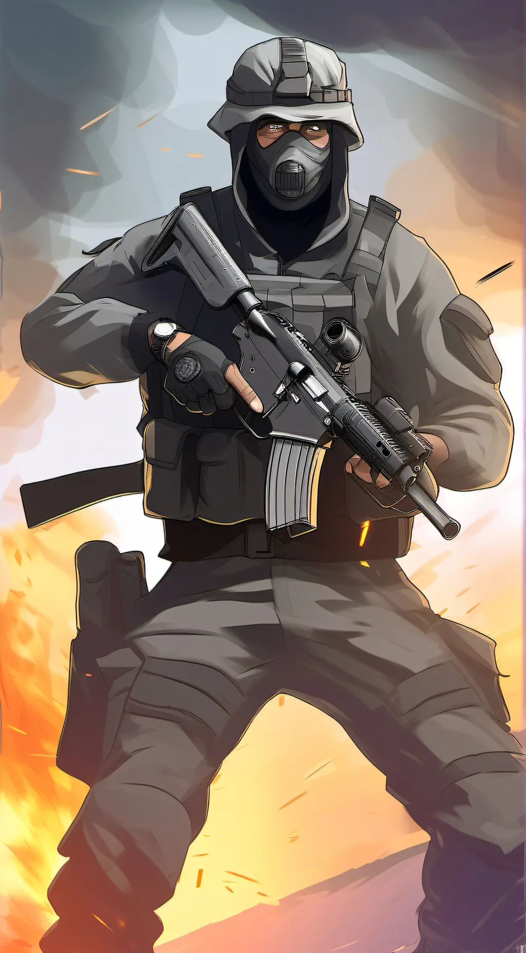 ai character: Köning background