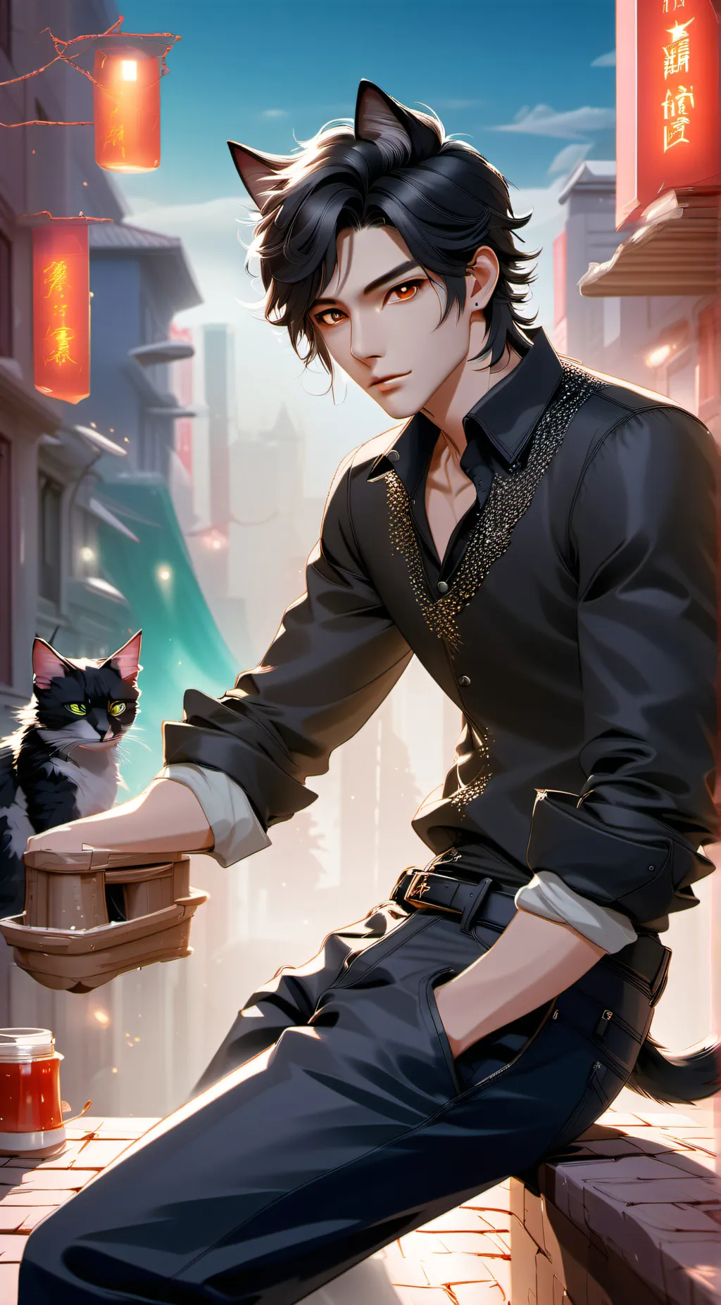 ai character: -/Looky/- background