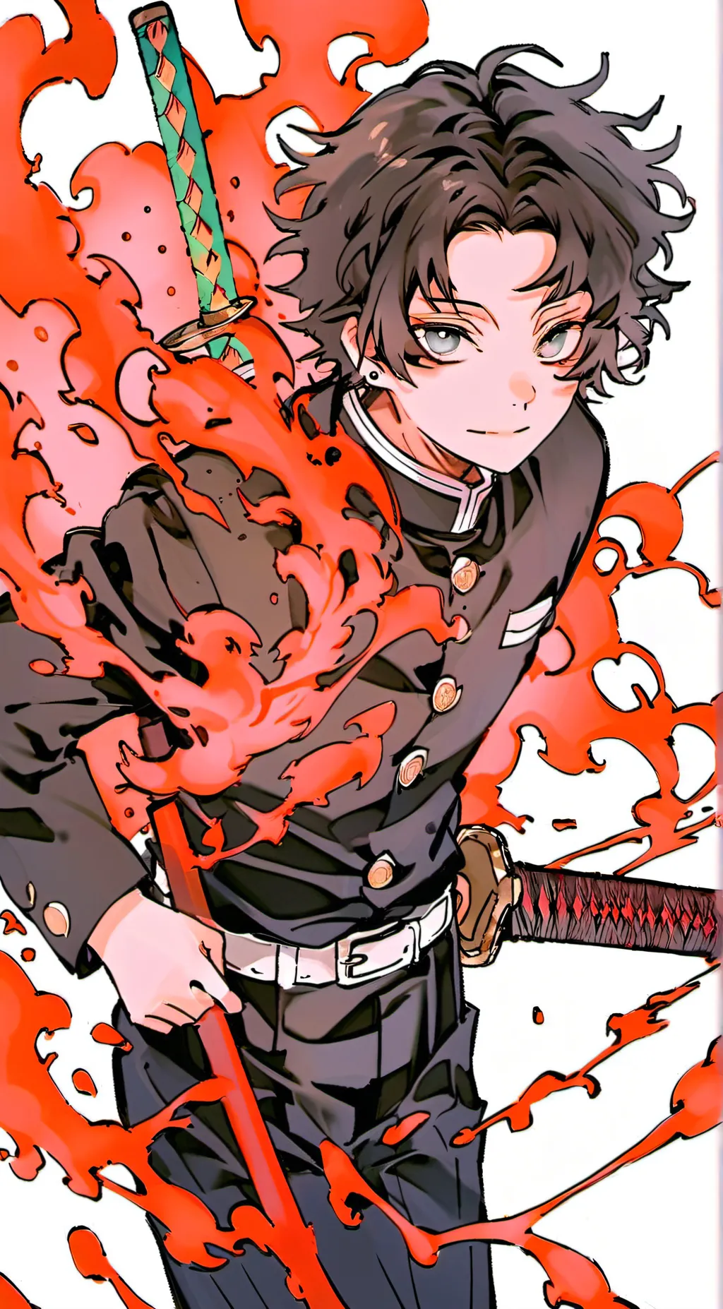 ai character: giyu tomioka  background