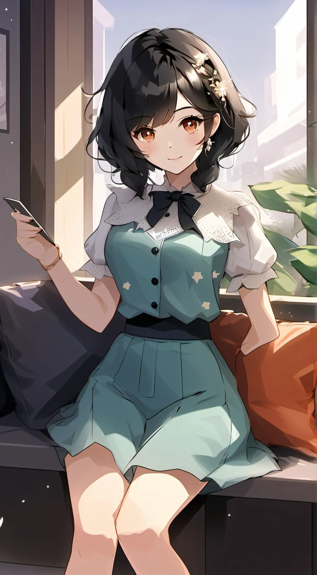 ai character: summer background