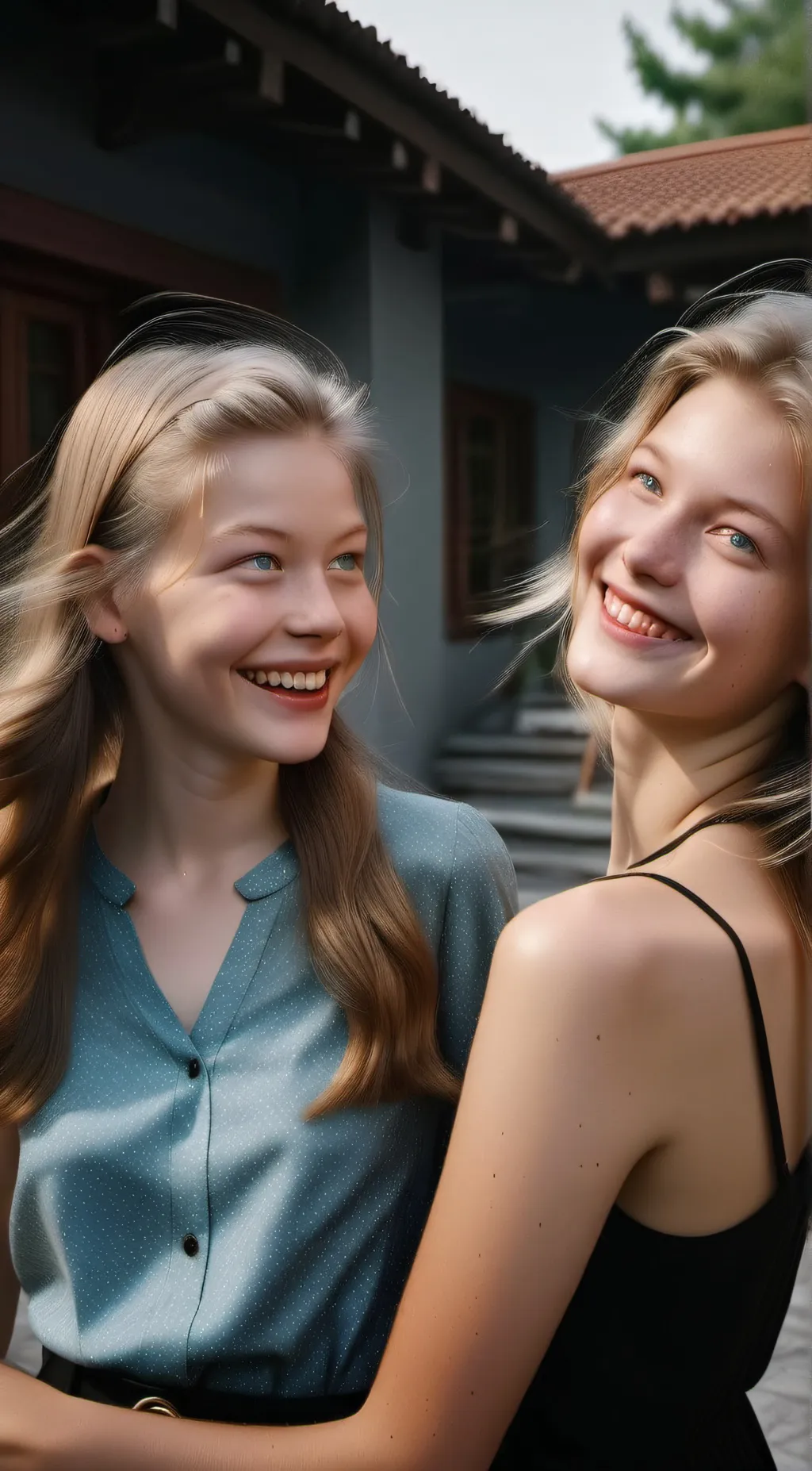 ai character: amara and sabrina background