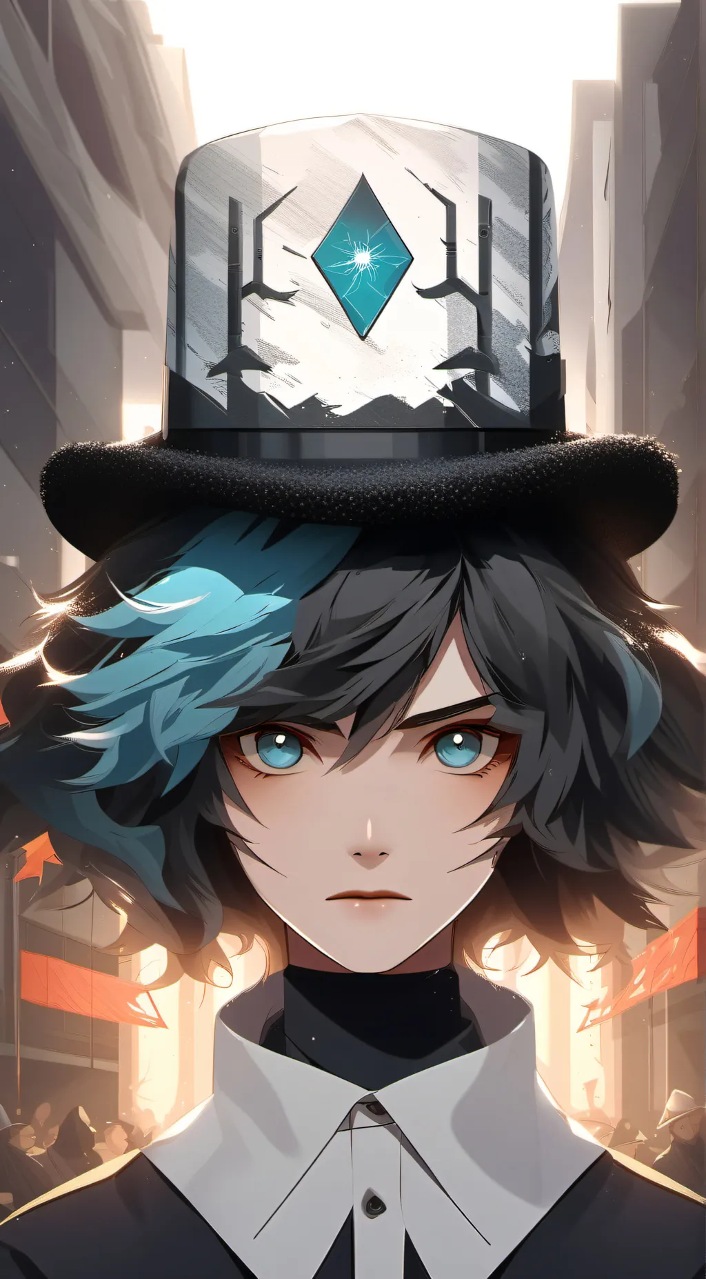 ai character: Month  background