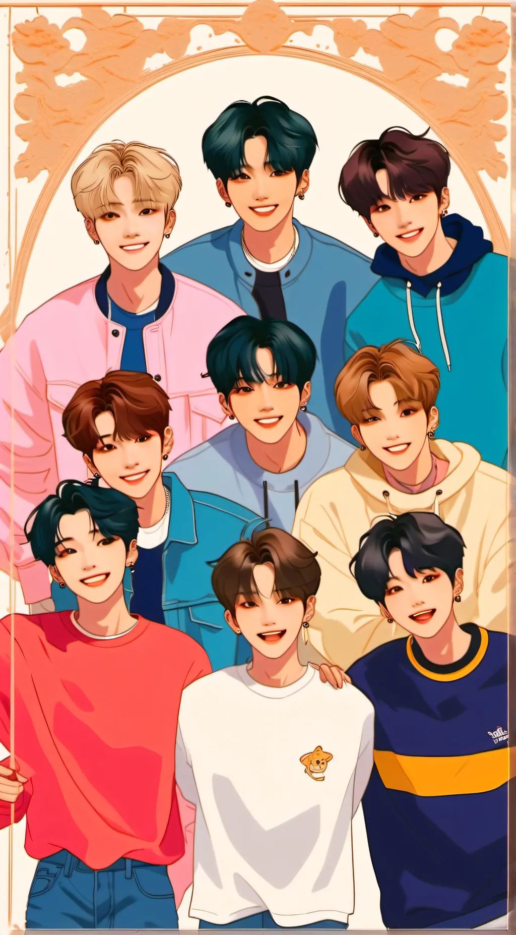 ai character: ✨ K-pop Boy Group✨ background