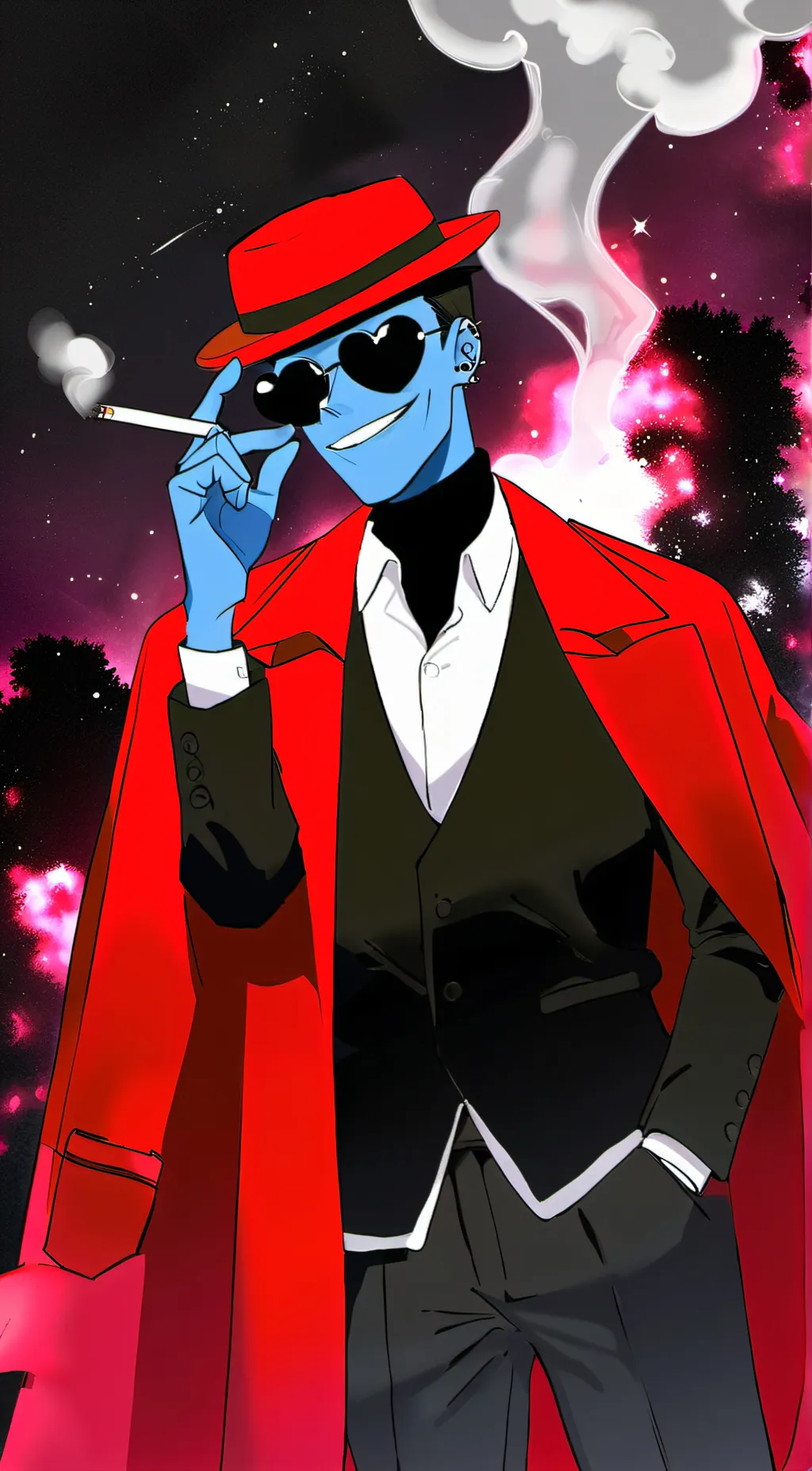 ai character: Valentino  background