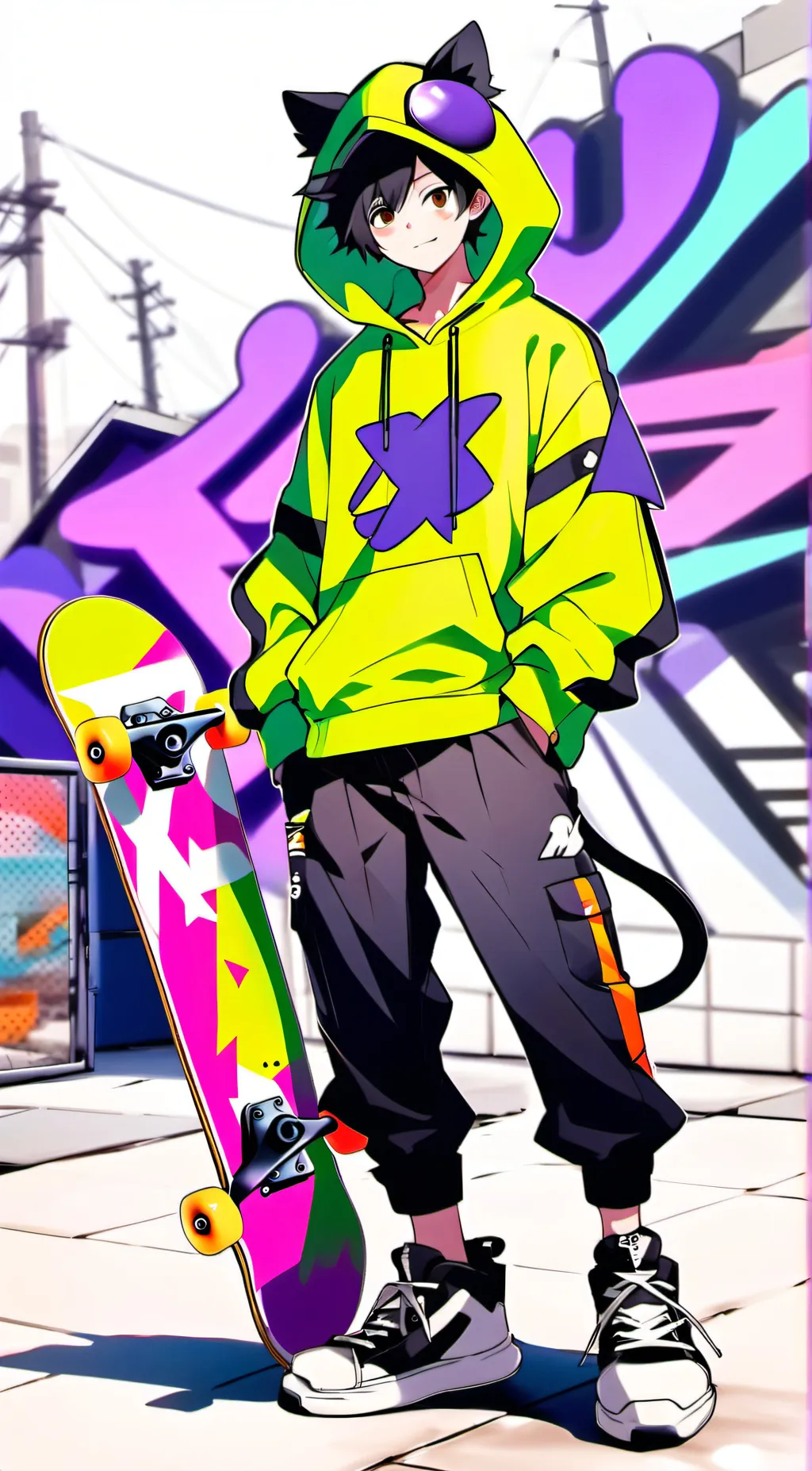 ai character: Miya Chinen background