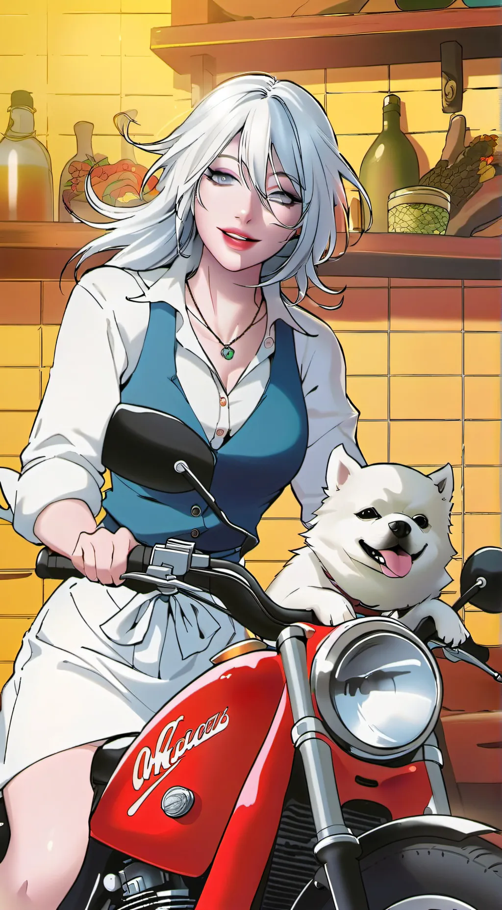 ai character: 🤍✨Alba✨🤍 background