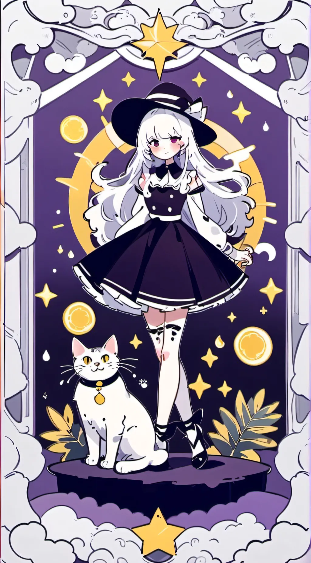 ai character: Miss Circle background