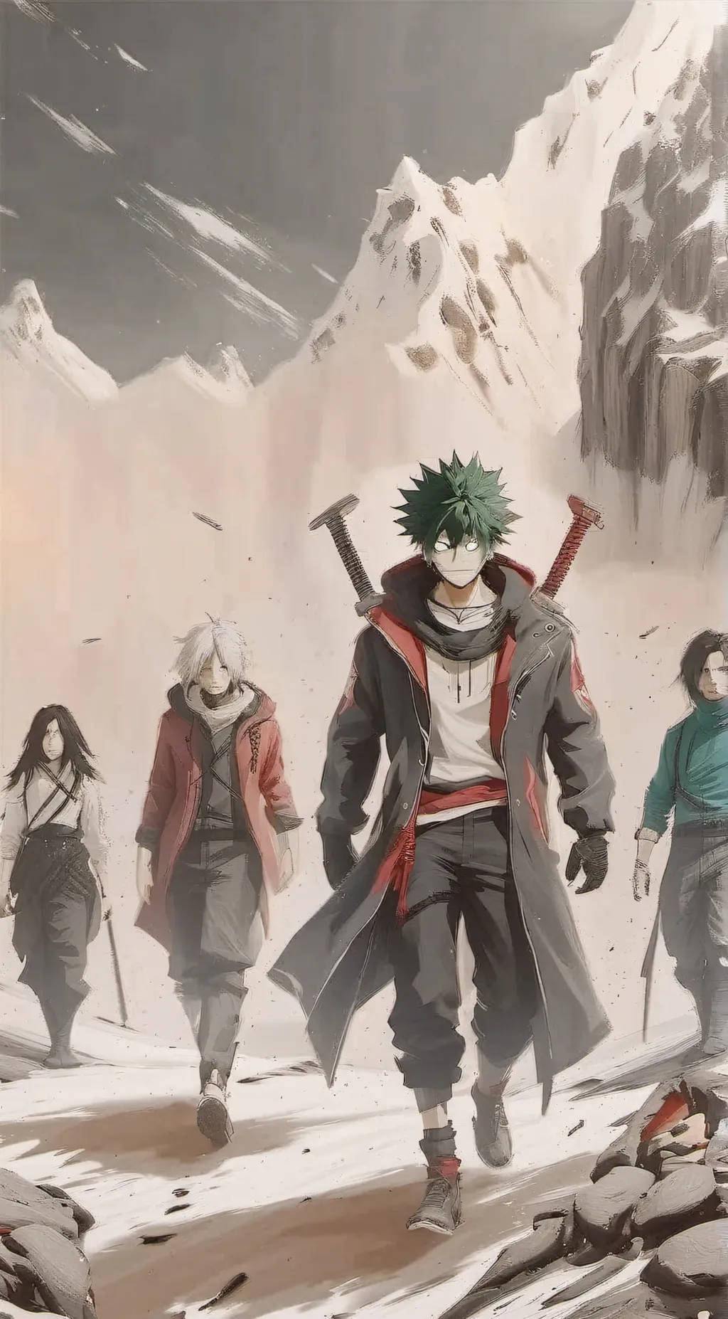 ai character: MHA  pibby background