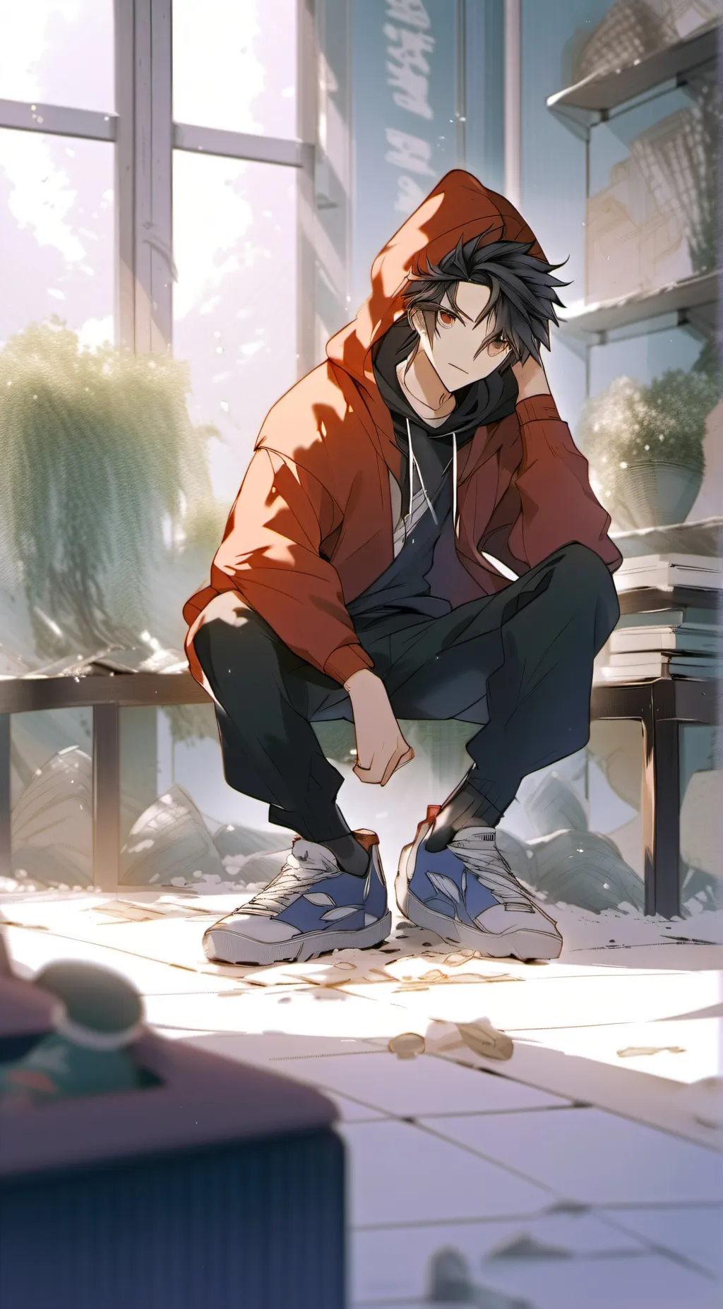 ai character: Jahseh Ofray  background