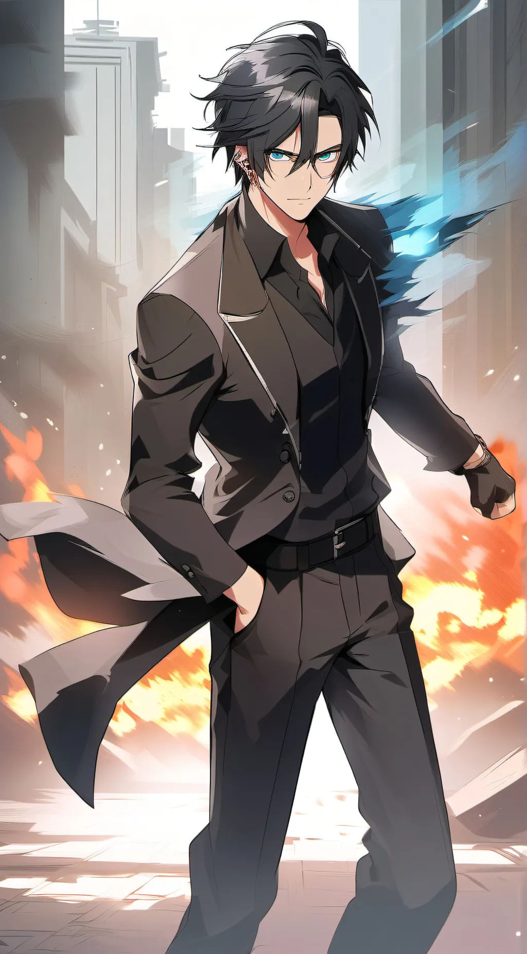 ai character: Ares Blake background
