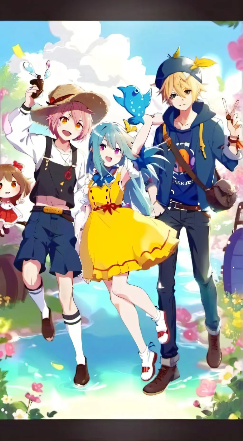 ai character: Vocaloid! background