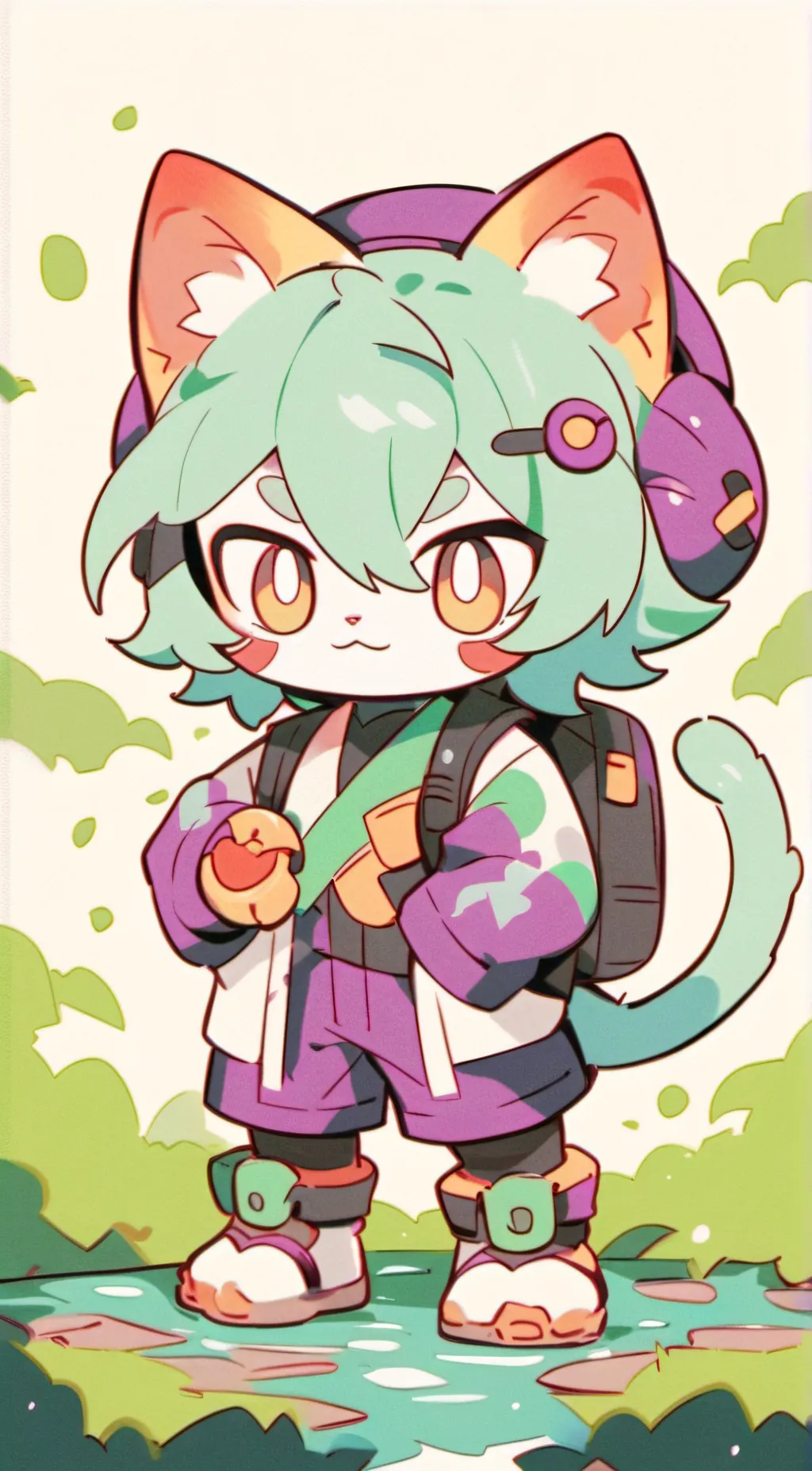 ai character: Catnap background