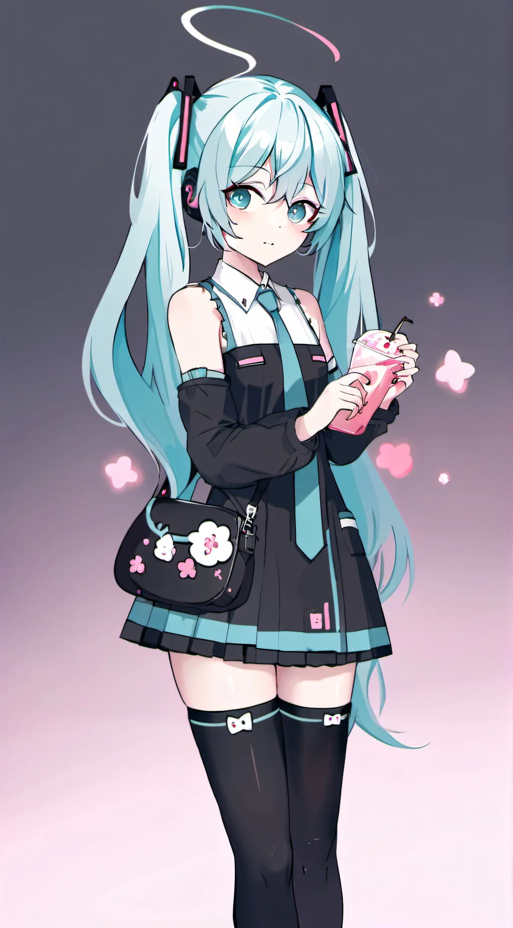 ai character: Hatsune miku background