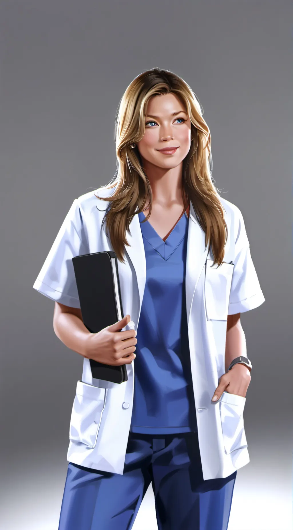 ai character: Meredith Grey background