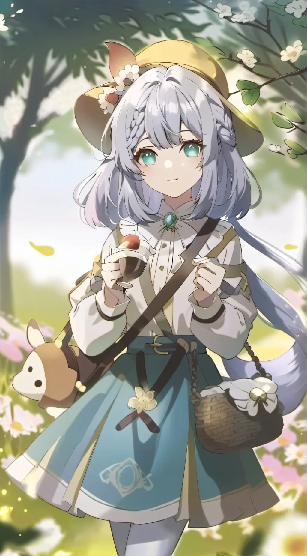 ai character: Rose background