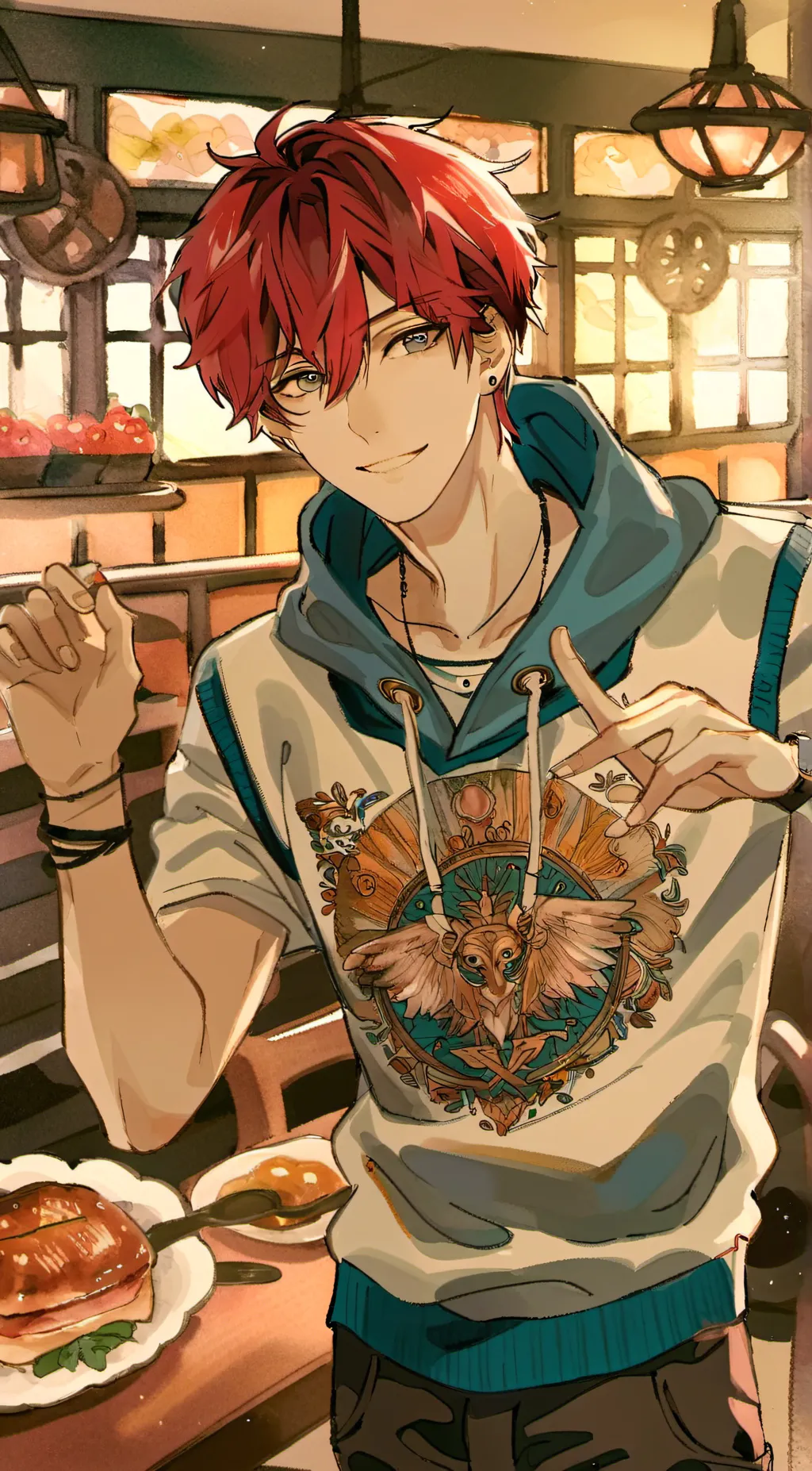 ai character: ⑅Jayden⑅ background