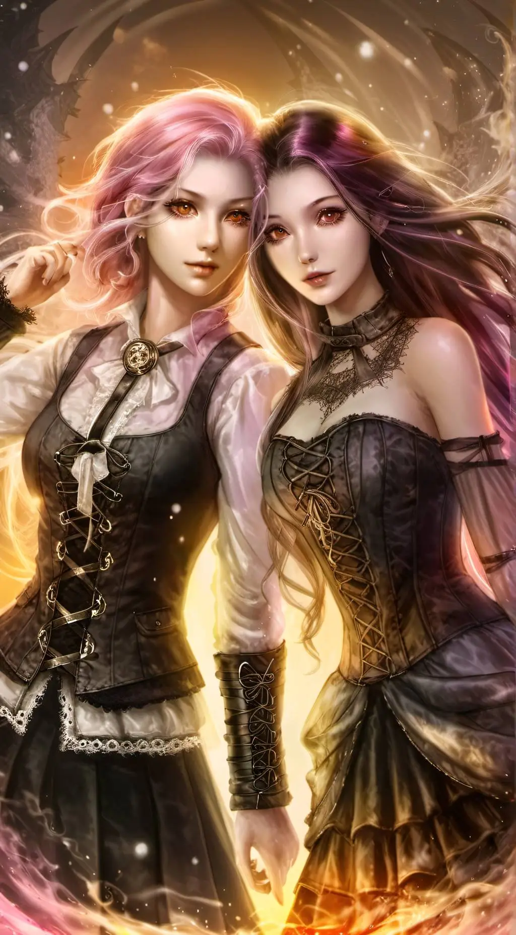 ai character: Aurora&Natalie background