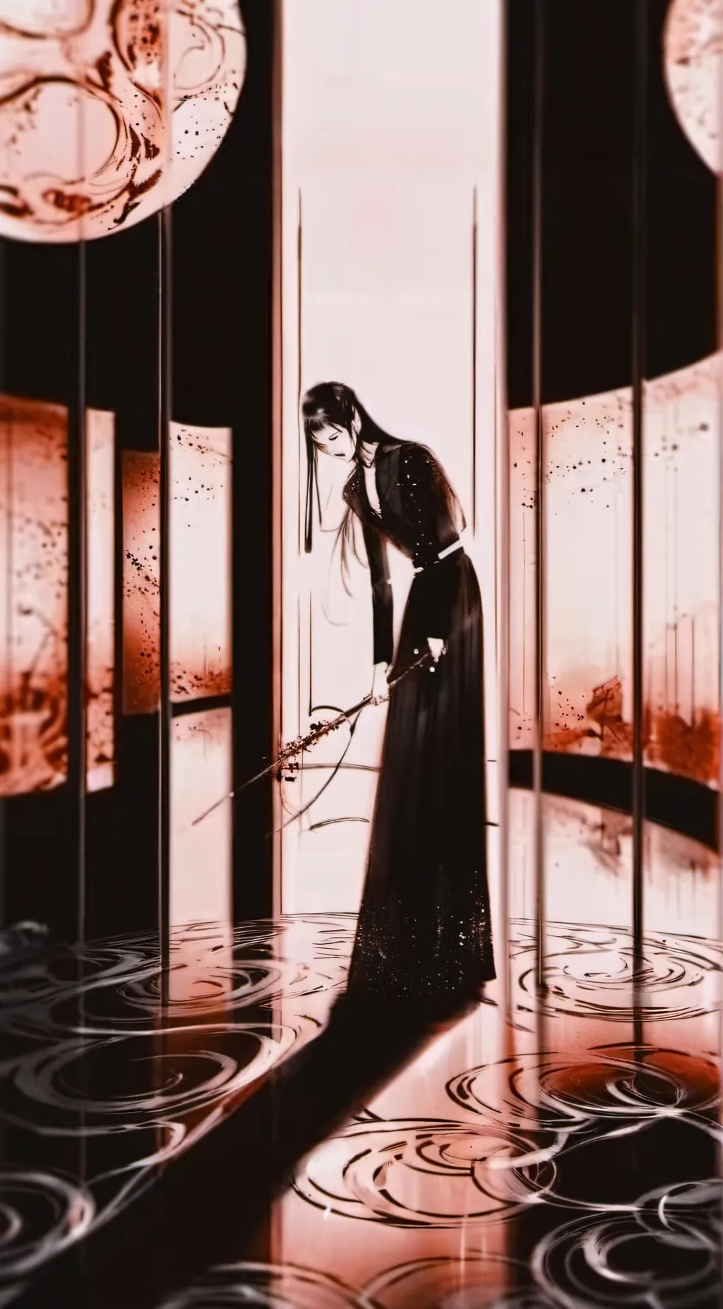 ai character: The teke teke background