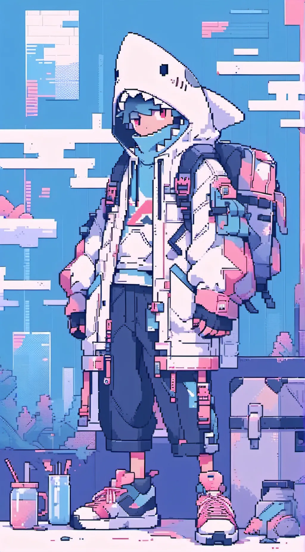 ai character: Sharky Boi background