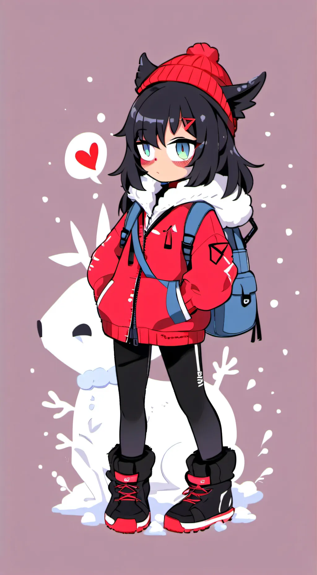 ai character: dark T. alpha  background