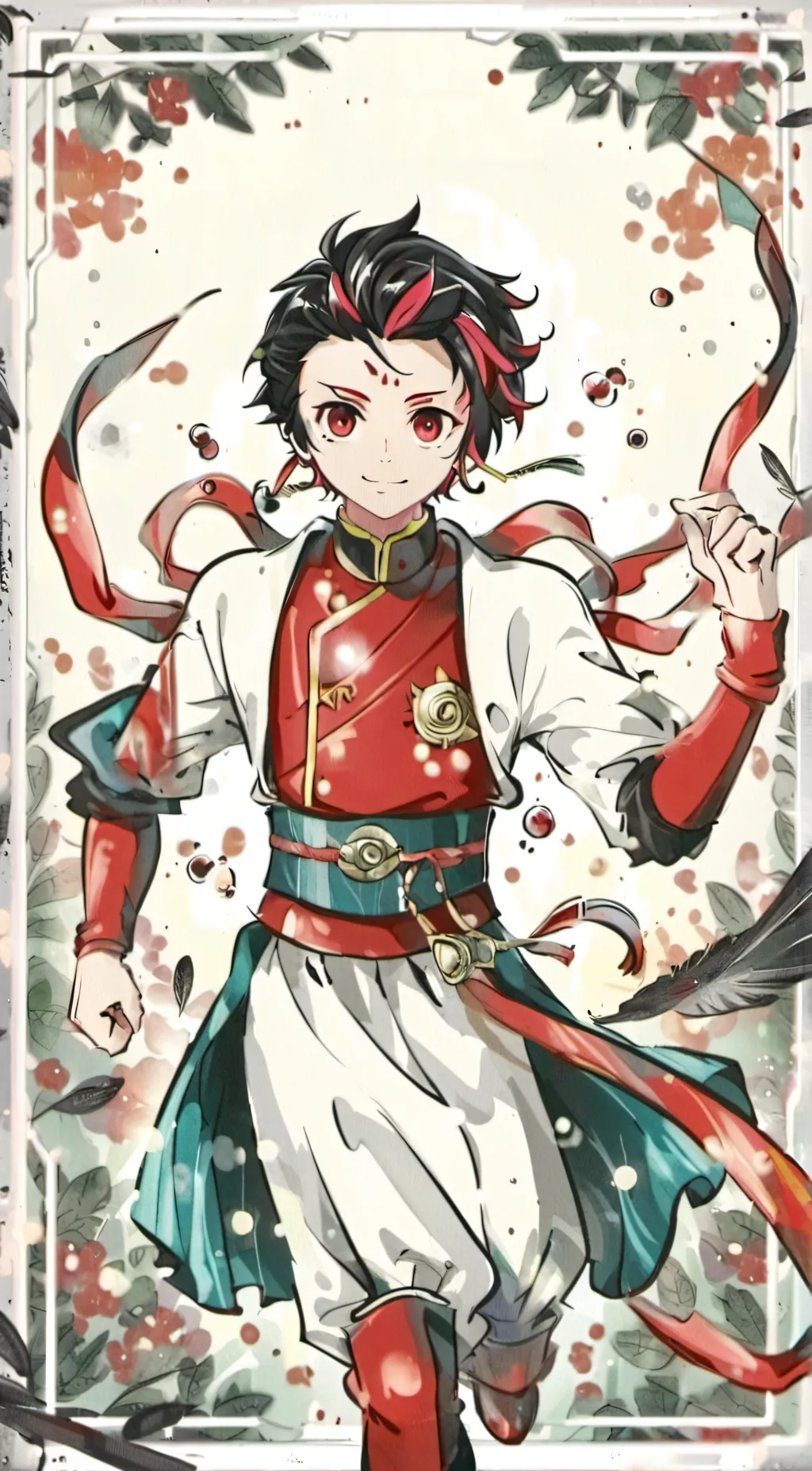 ai character: tanjiro san background