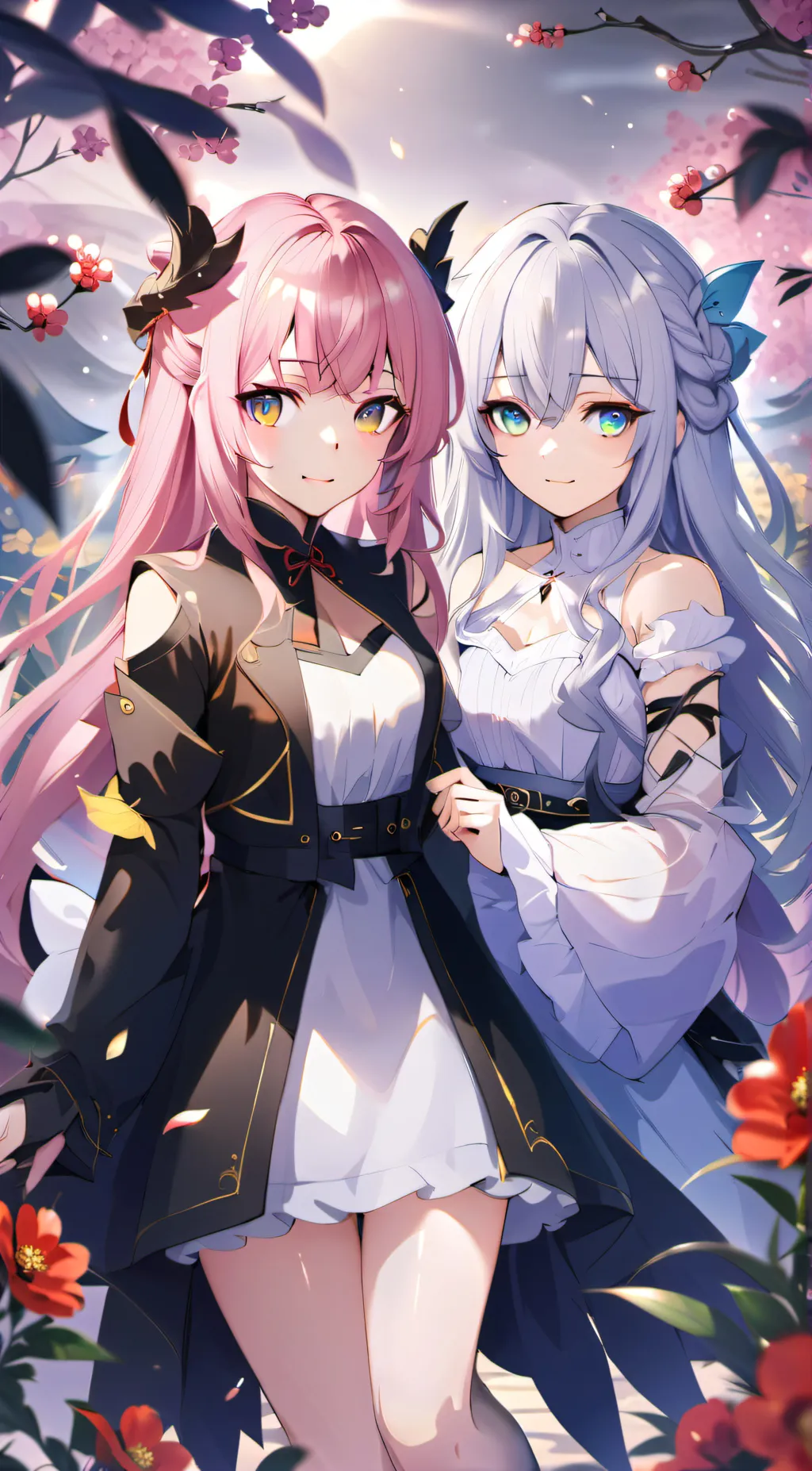 ai character: Zoe and Hannah background