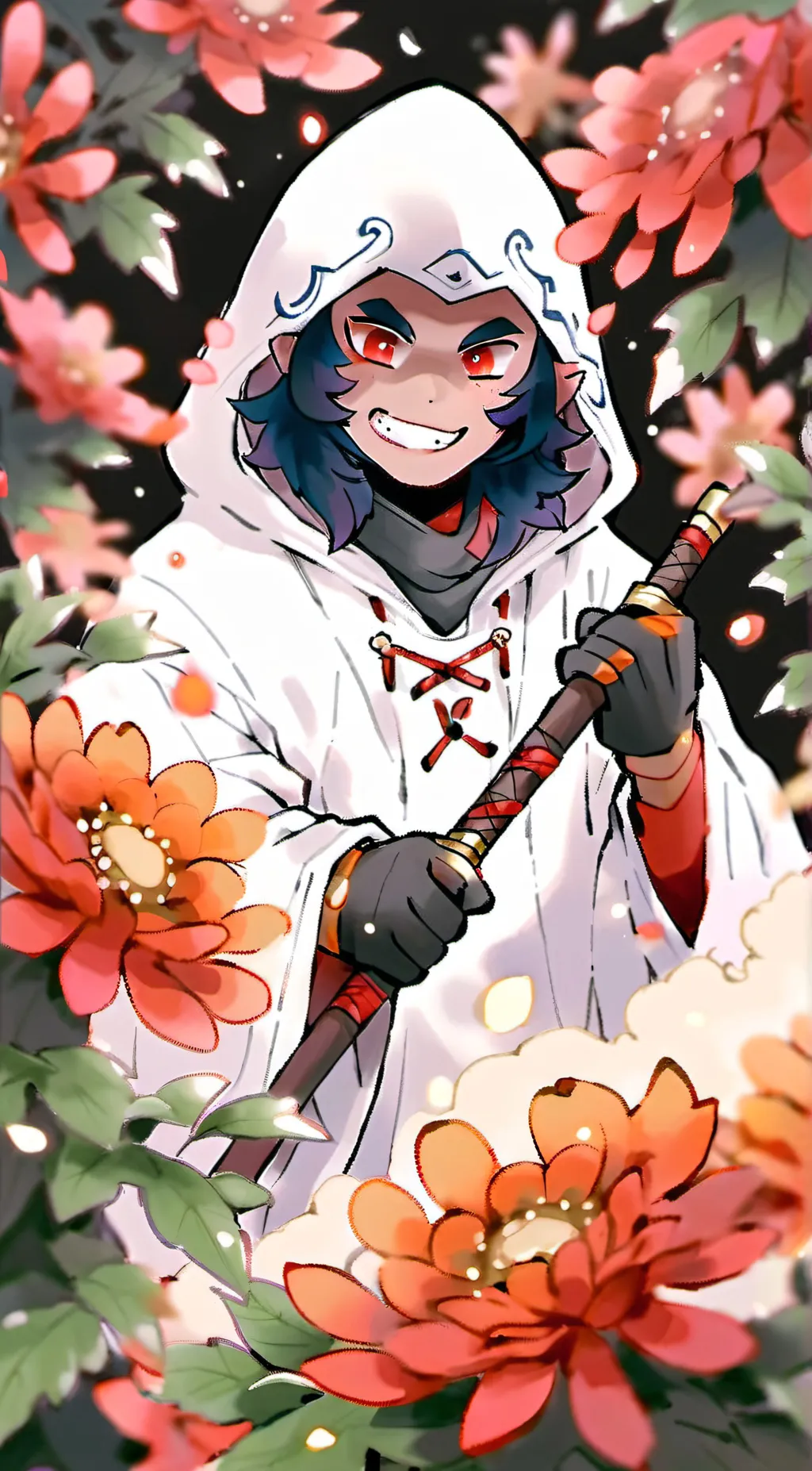 ai character: Macague  background