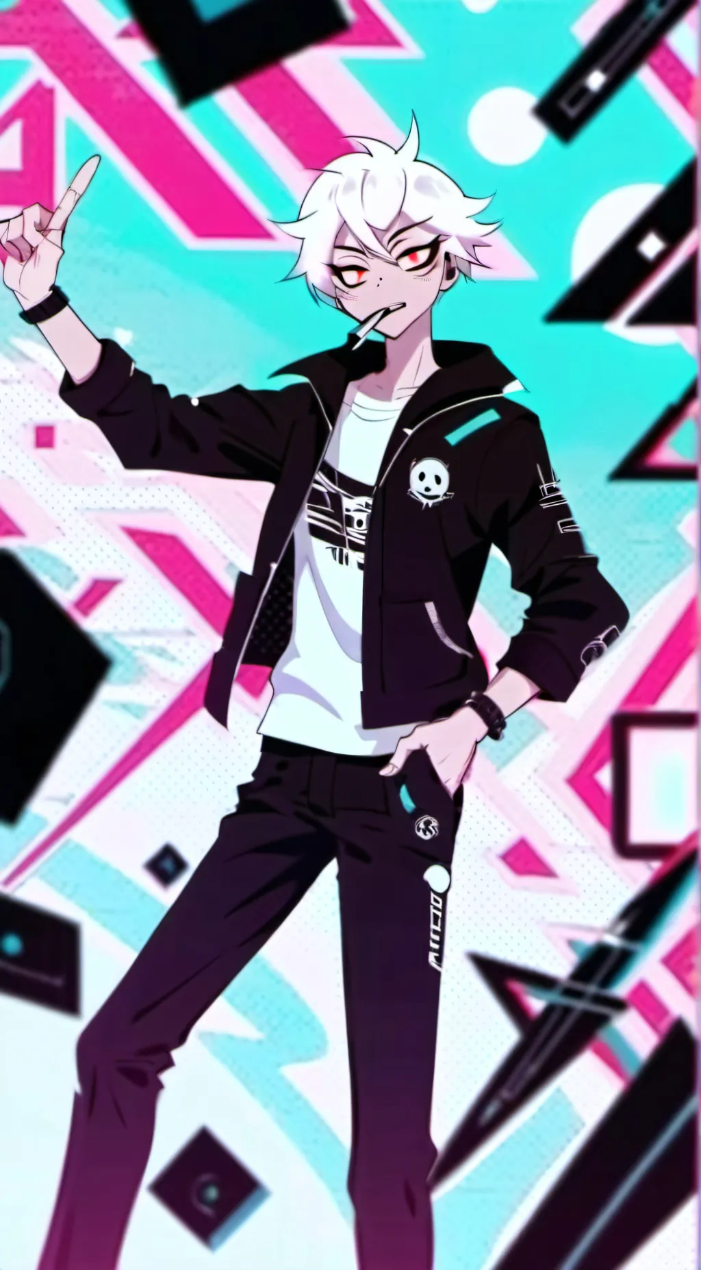 ai character: Angel Dust fr H.H background