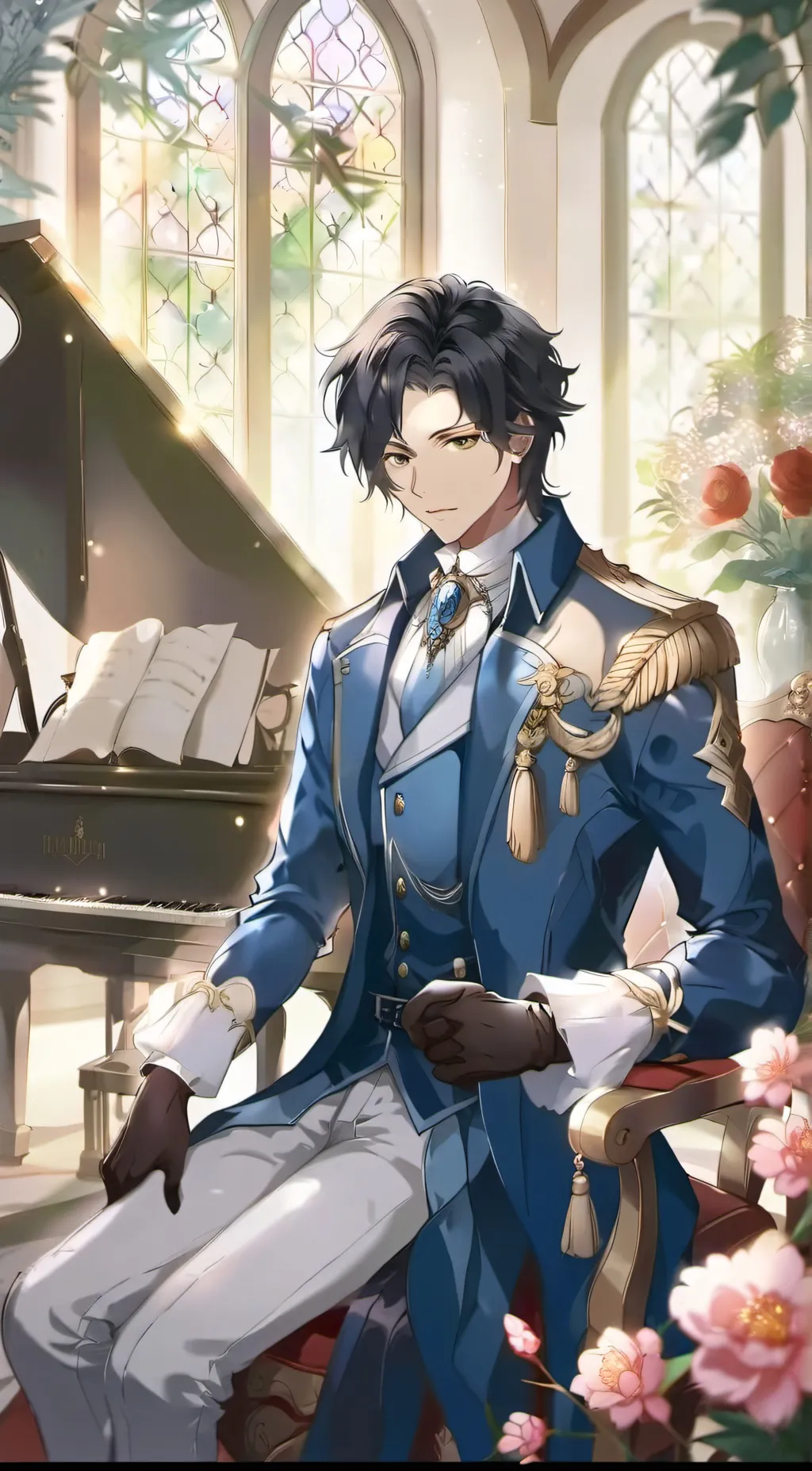 ai character: Theo Dowiger  background