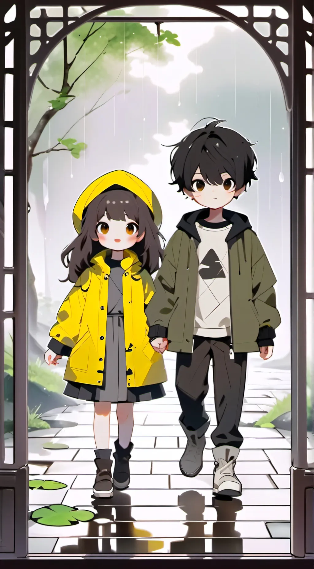 ai character: six and mono background