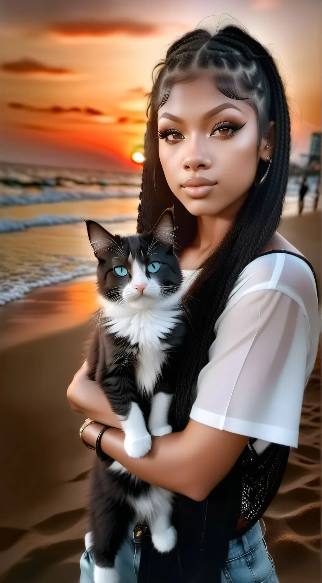 ai character: Summber  background