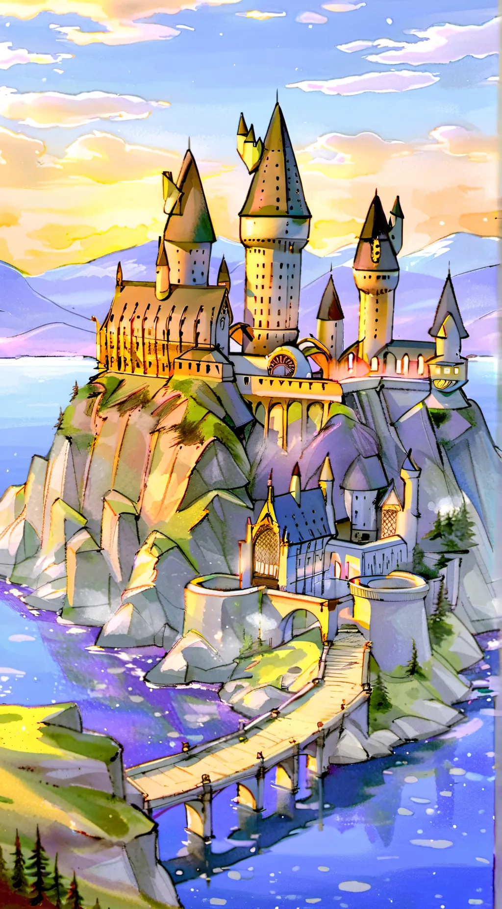 ai character: Hogwarts secret  background