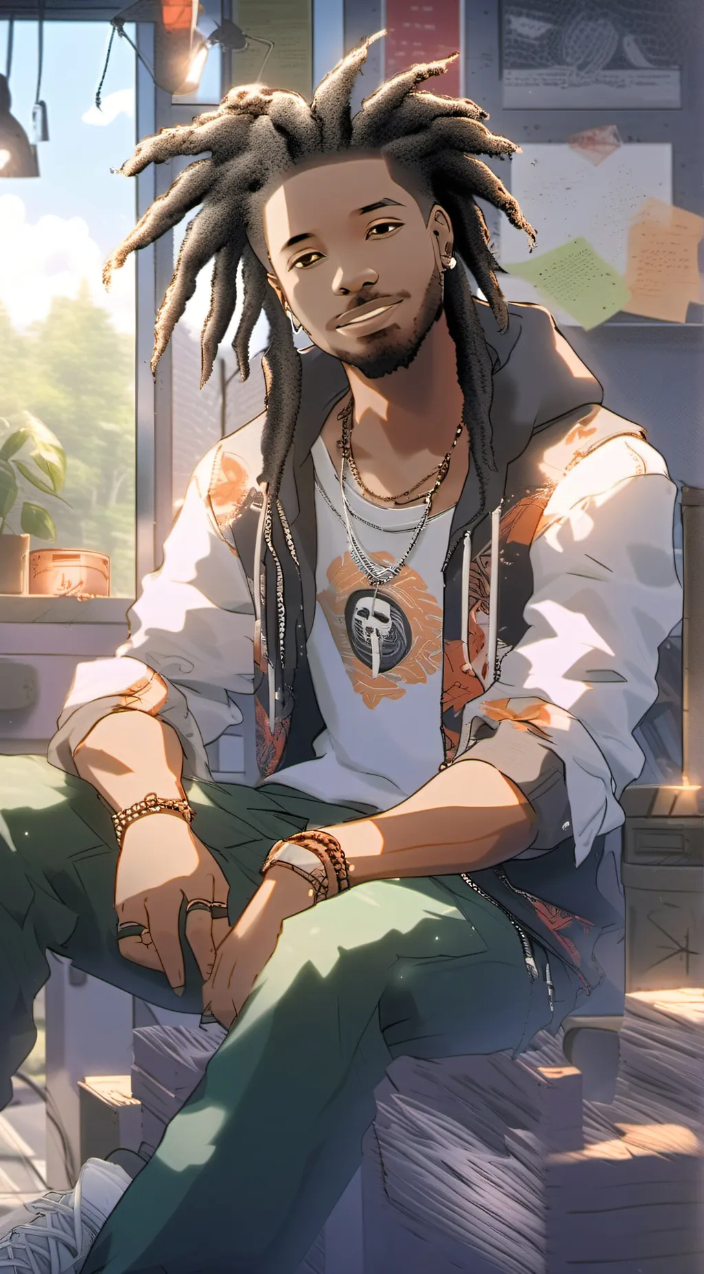 ai character: dad background